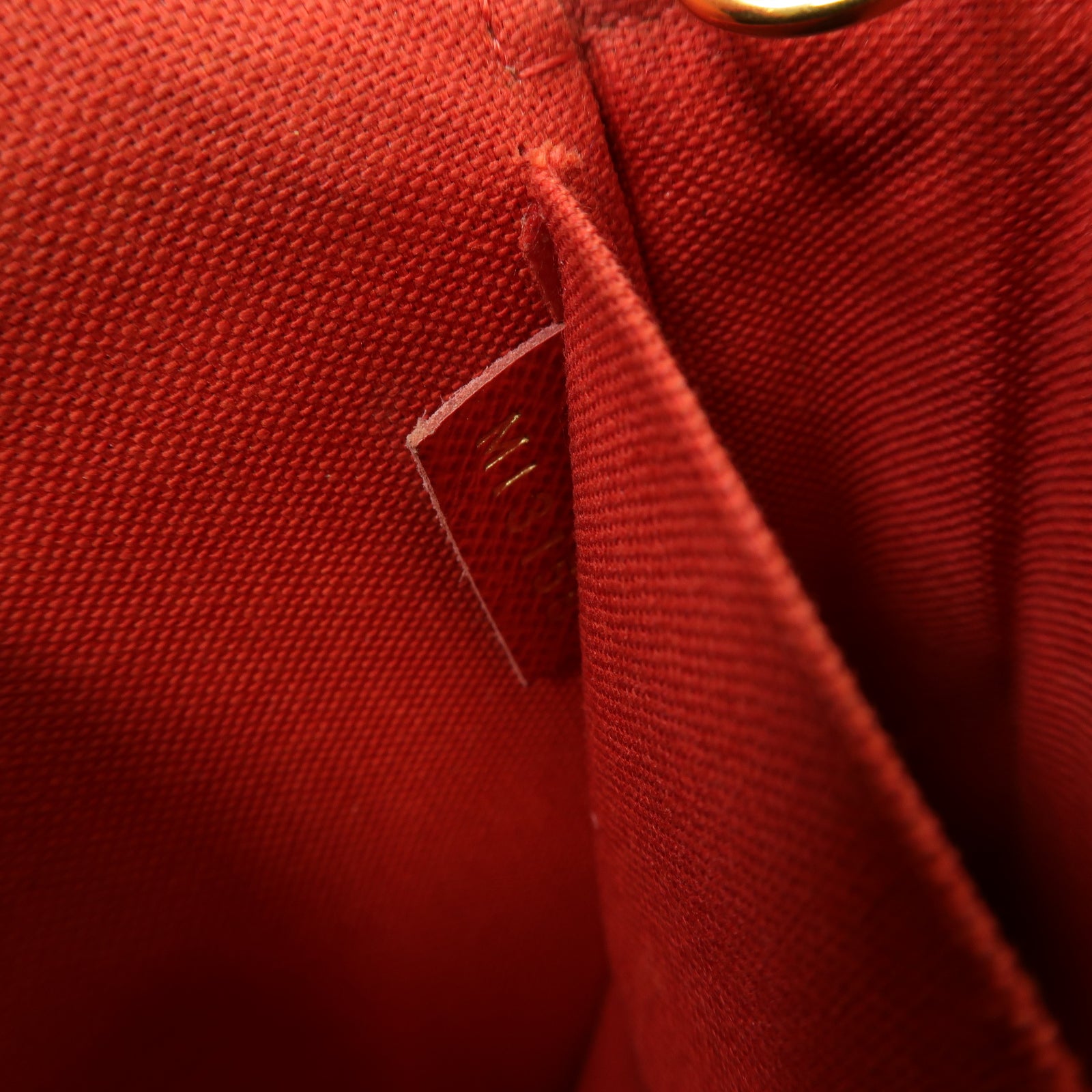 LOUIS VUITTON 【激減優惠】Damier Pochette Felicie金扣鏈帶肩背袋啡色