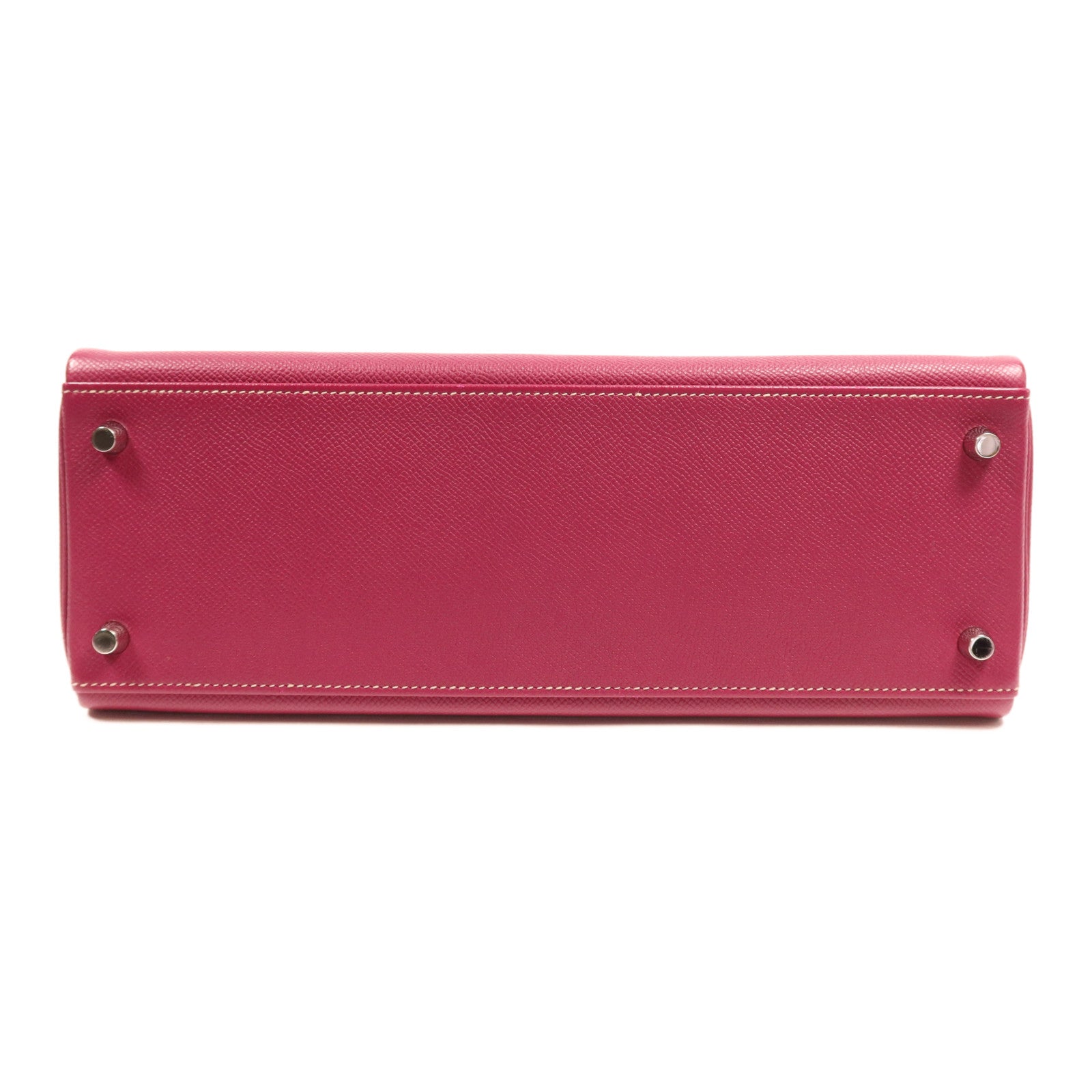 HERMES Epsom皮革Kelly 32銀扣手挽肩背兩用袋Tosca