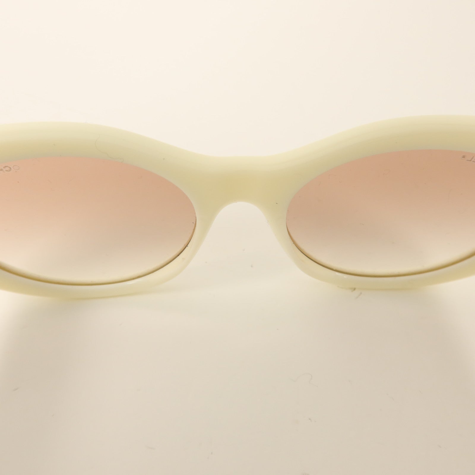 CHANEL PVC/金屬Oval Sunglasses太陽眼鏡