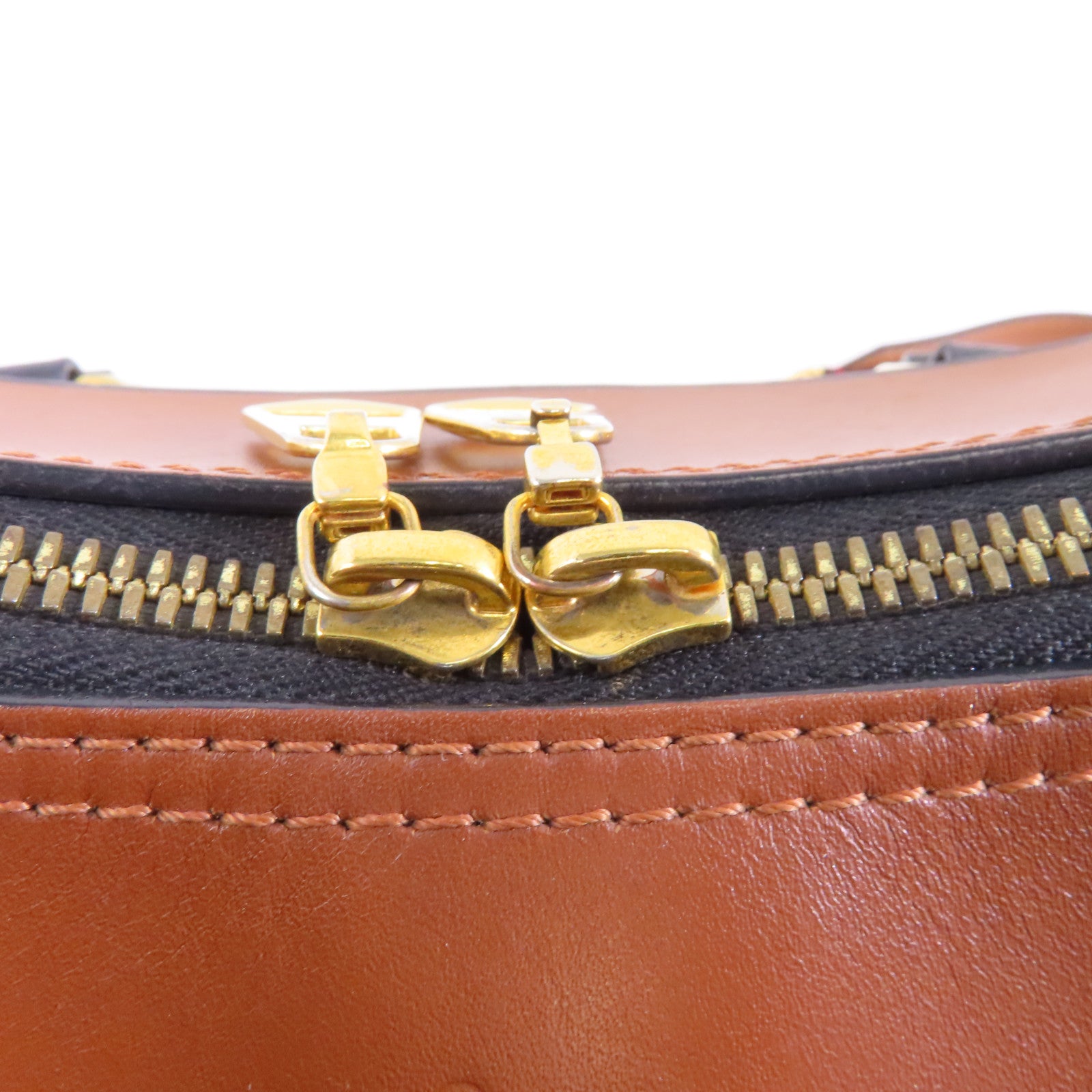 LOUIS VUITTON Monogram Tuileries金扣手挽肩背兩用袋棕色