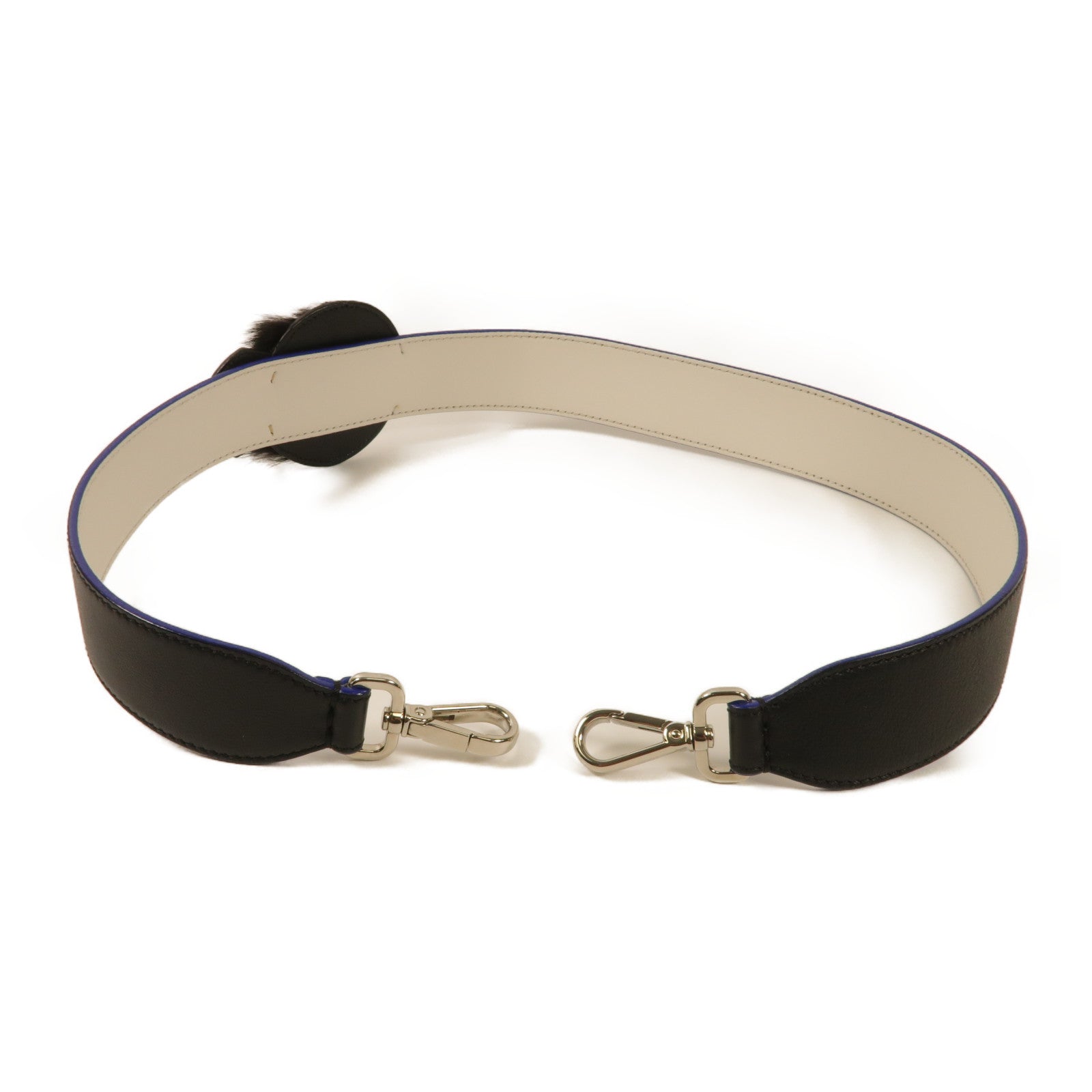 FENDI 牛皮皮革Shoulder Strap銀扣肩帶