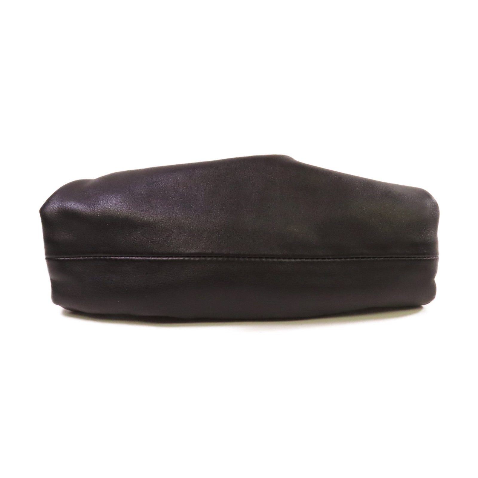 BOTTEGA VENETA 【激減優惠】牛皮皮革Mini Pouch Shoulder Bag肩背袋黑色