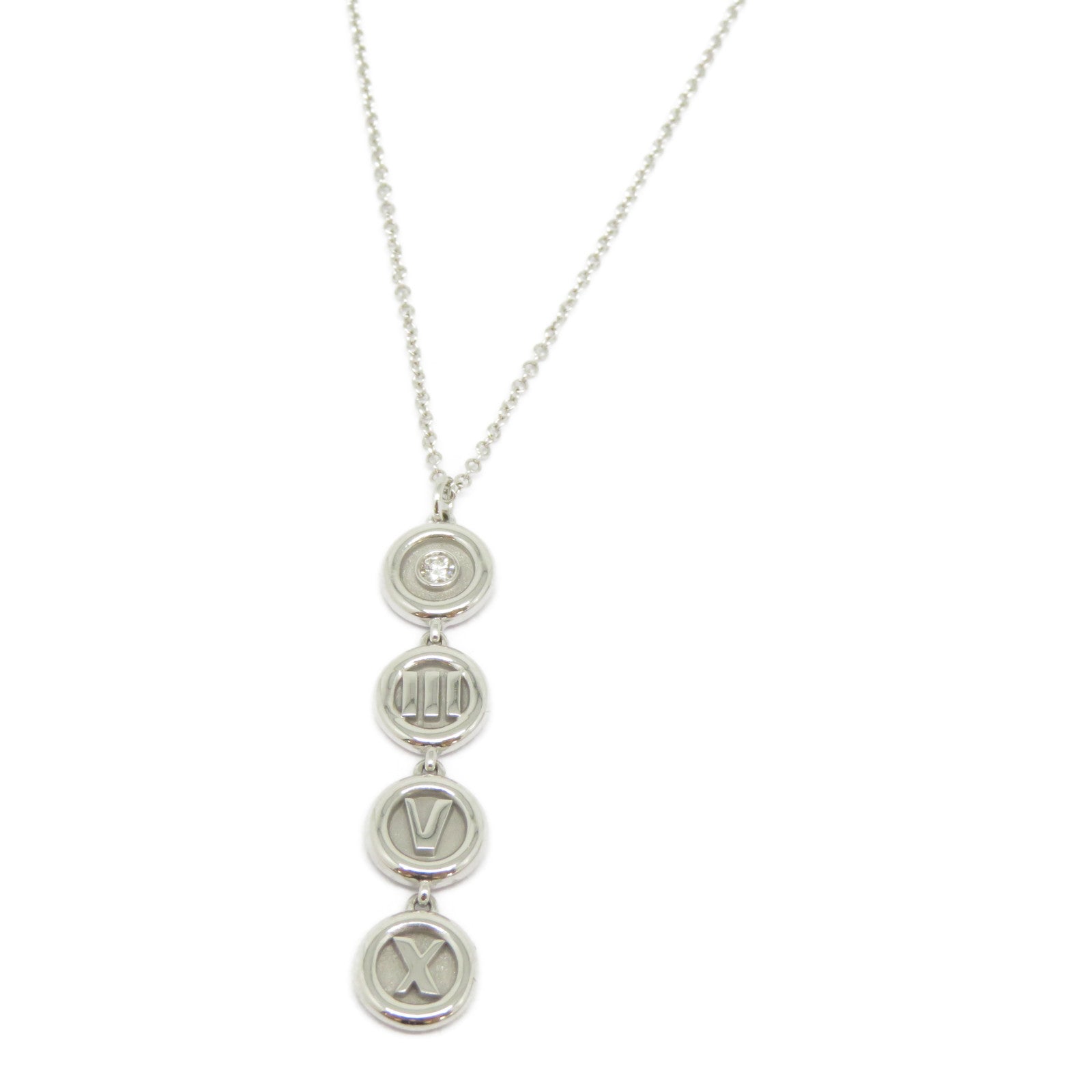TIFFANY＆CO 【激減優惠】18K白金Atlas Necklace項鍊