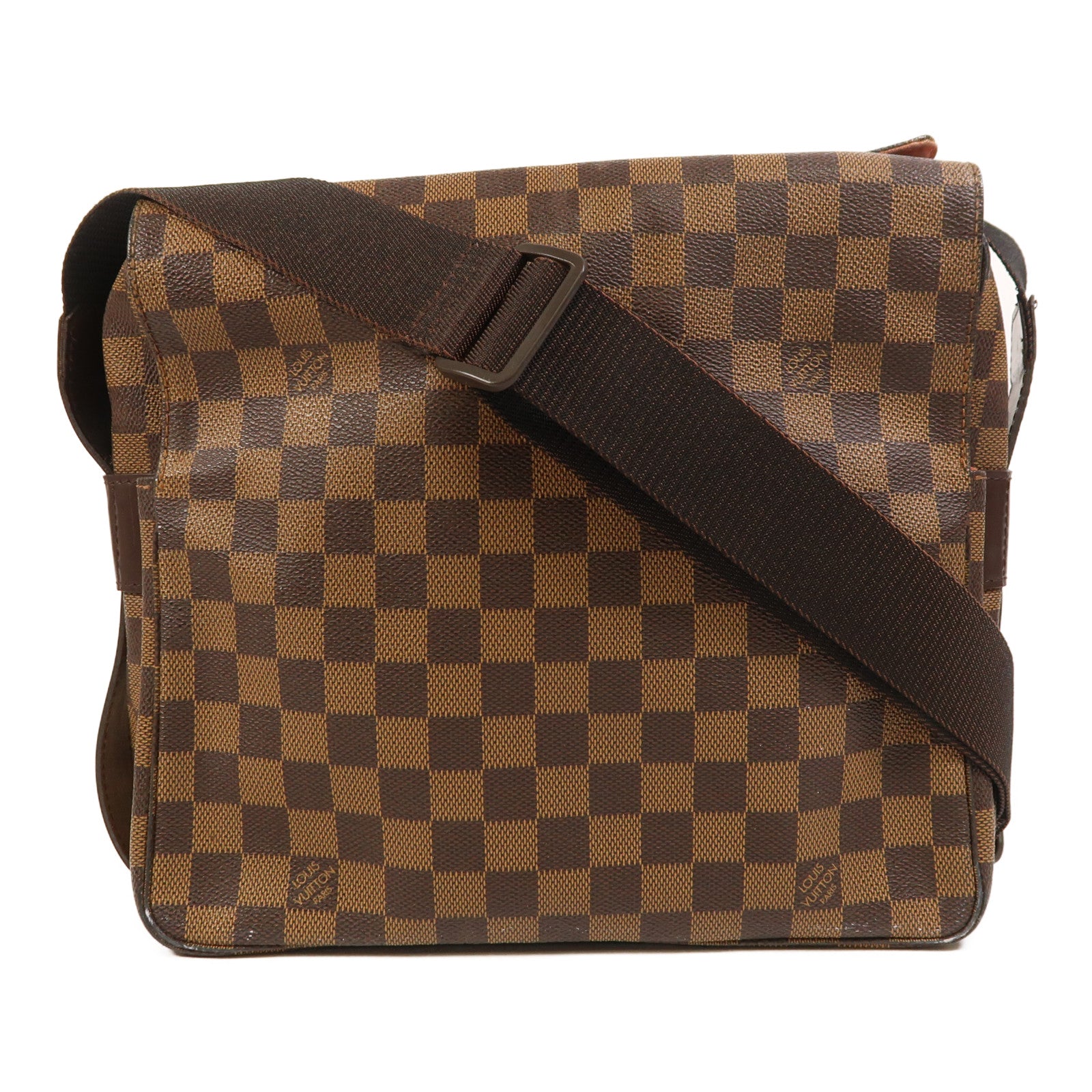 LOUIS VUITTON Damier Naviglio金扣肩背袋
