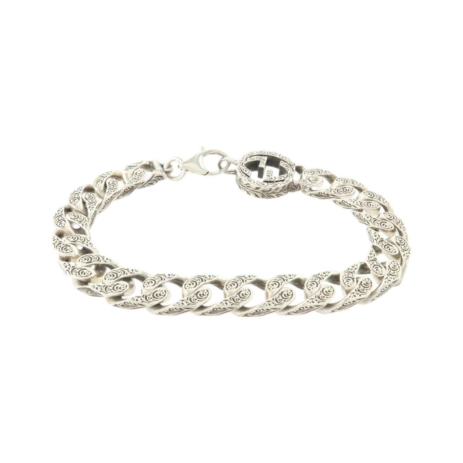 GUCCI 925純銀Interlocking Chain Bracelet手鏈