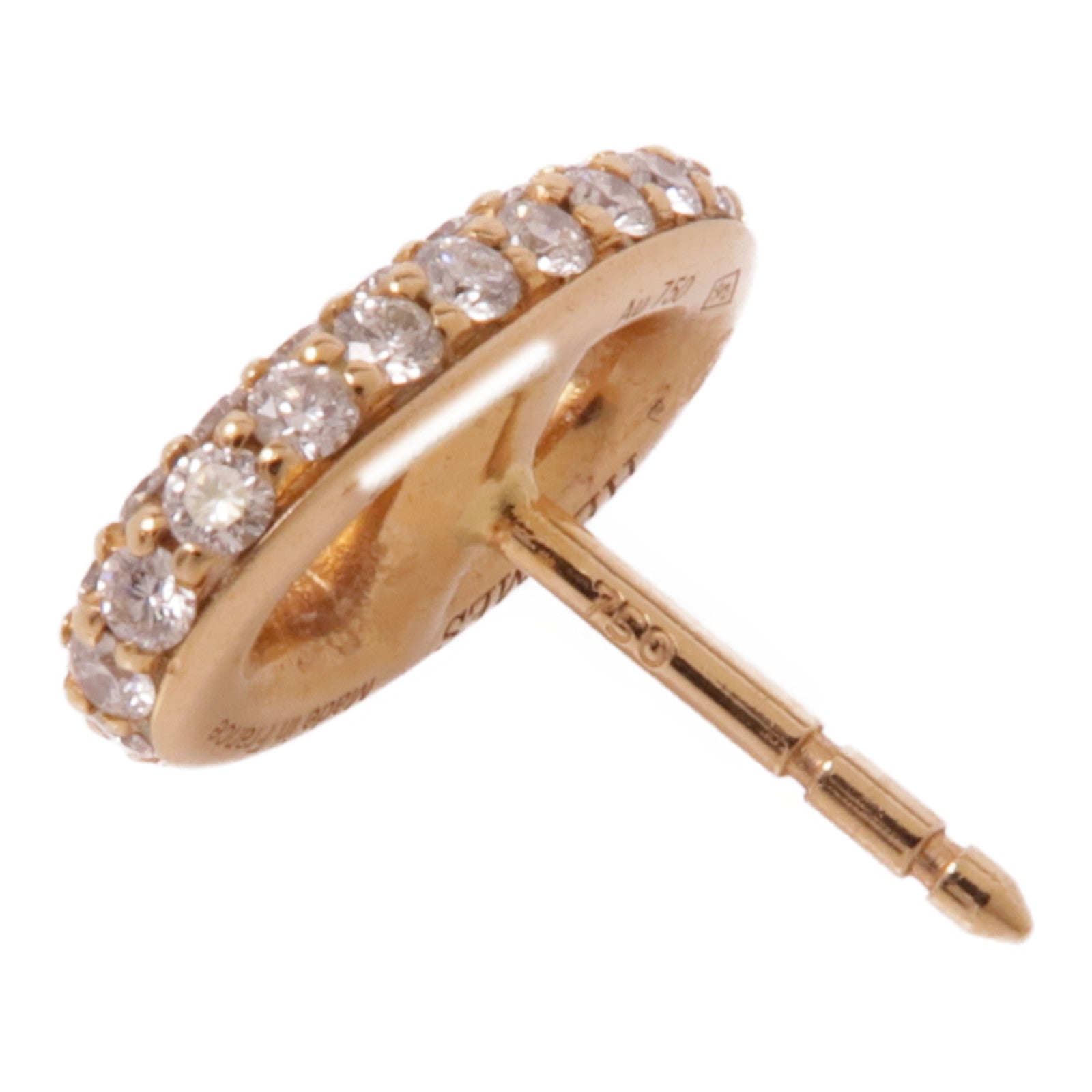 HERMES 18K玫瑰金Farandole Diamond Earrings鑽石耳環