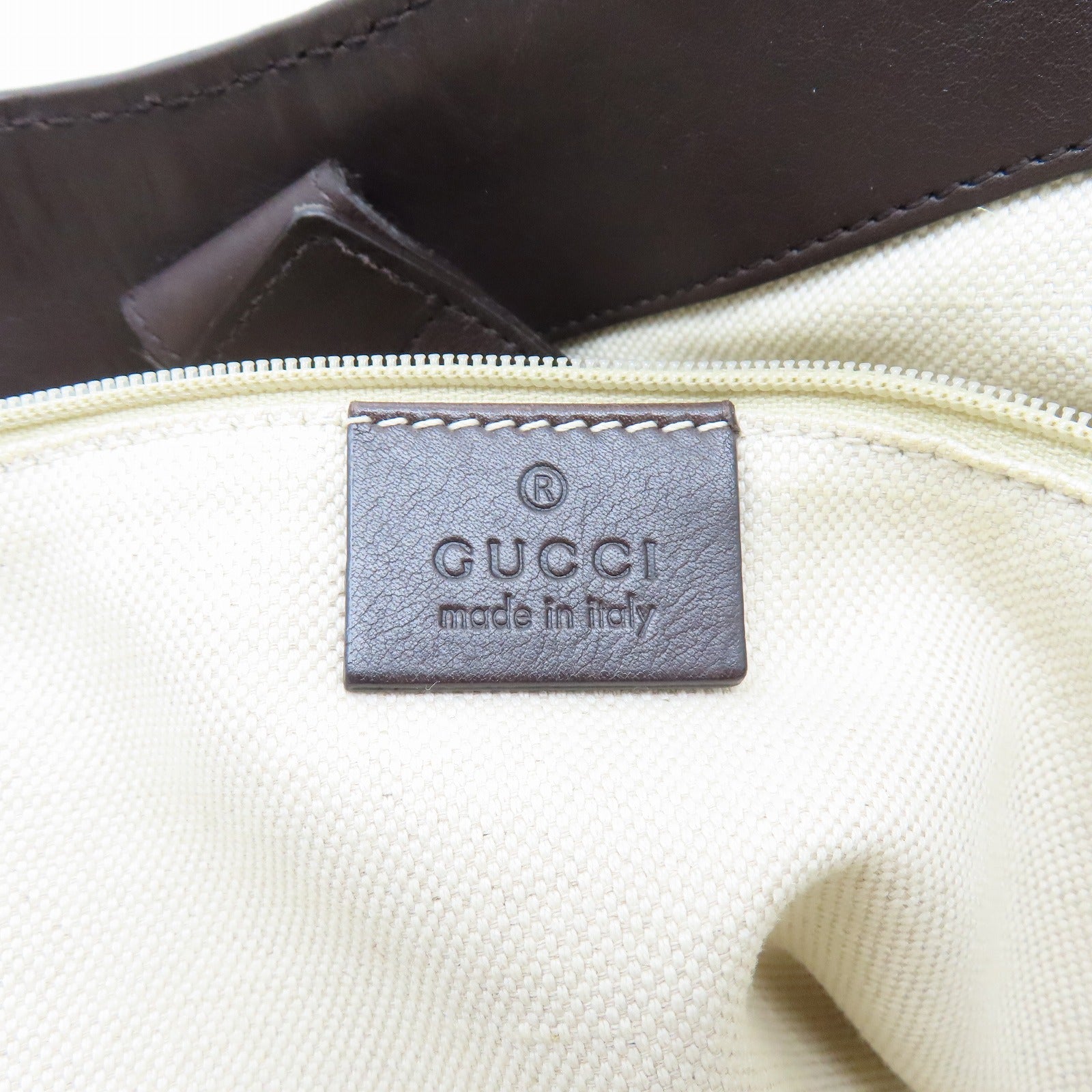 GUCCI 【激減優惠】帆布Shoulder Bag金扣肩背袋啡色