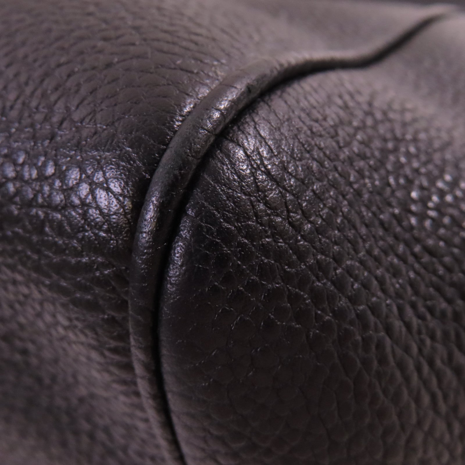 CELINE 牛皮皮革Tote Bag金扣手挽肩背兩用袋黑色