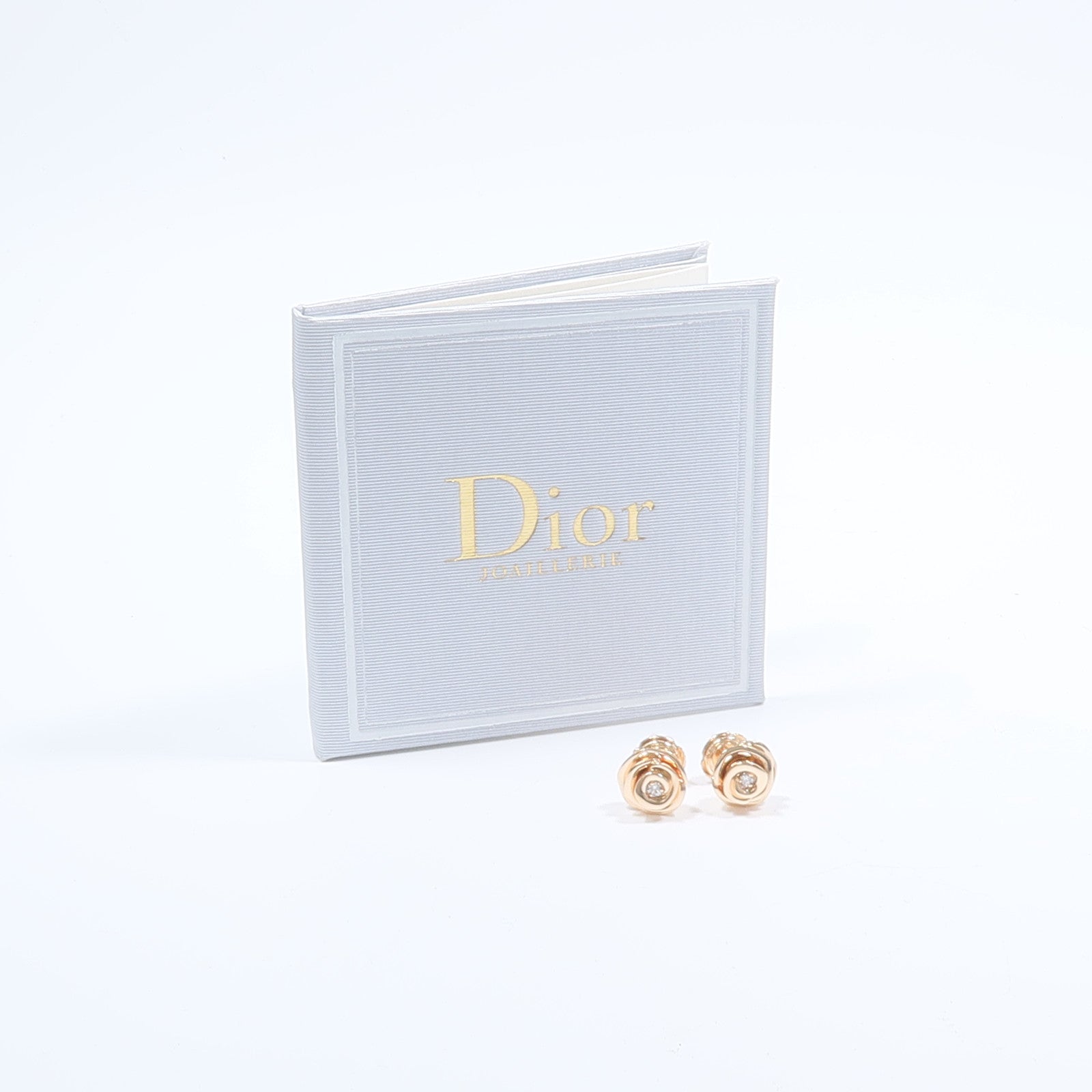 Dior 18K玫瑰金Diamond Earrings鑽石戒指