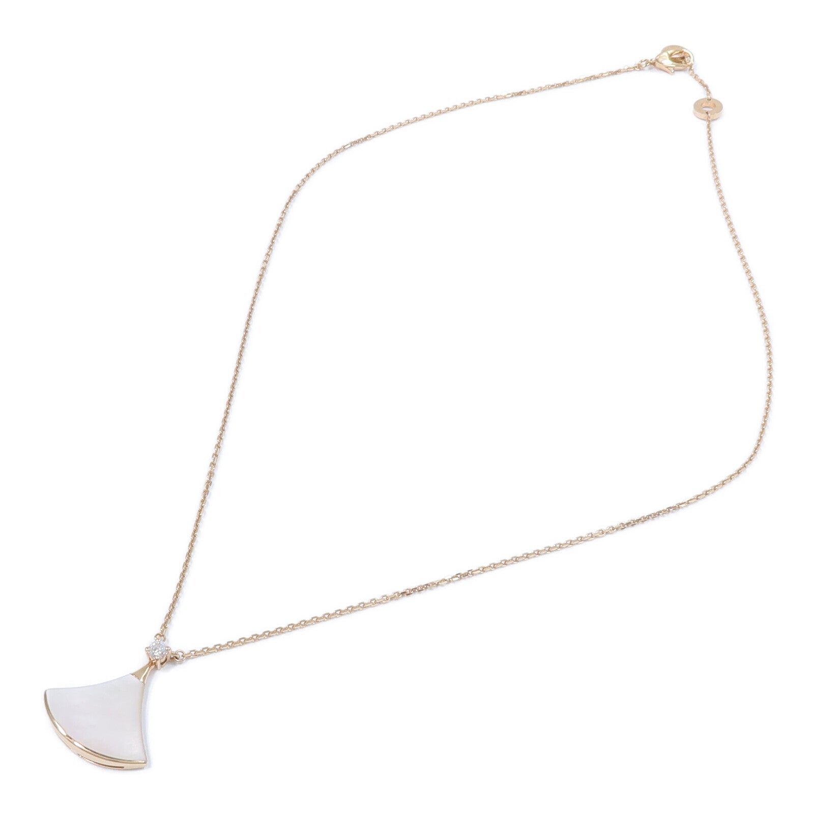 BVLGARI 18K玫瑰金Divas'Dream Necklace珍珠母貝項鍊