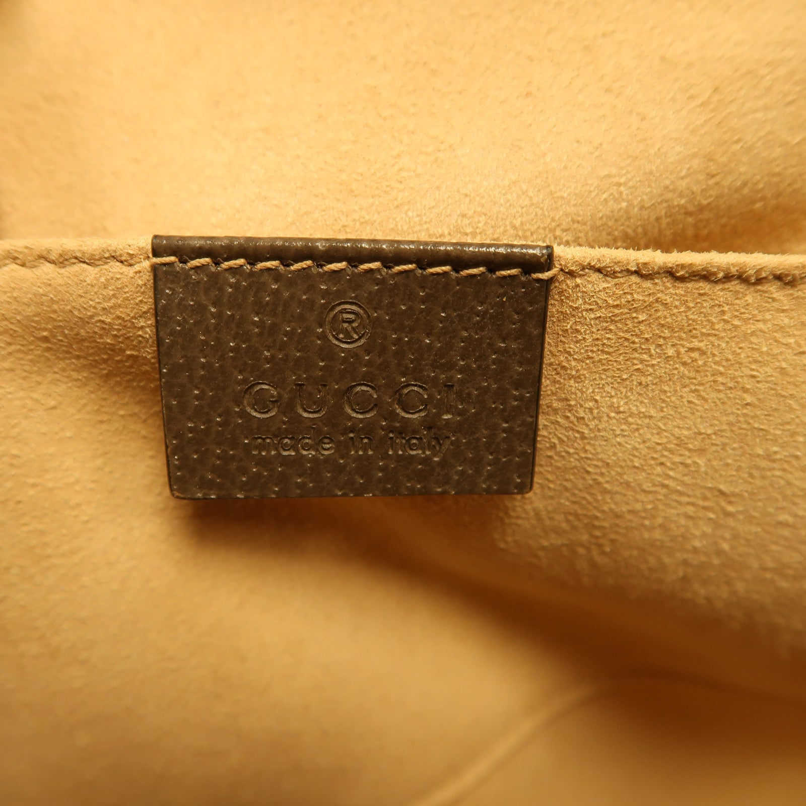 GUCCI 塗層帆布Ophidia Small Tote金扣手挽肩背兩用袋啡色