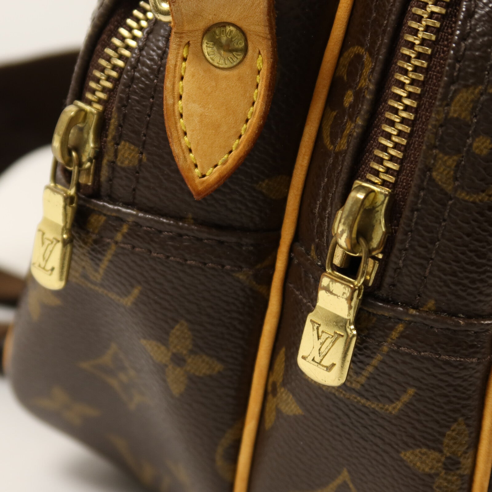 LOUIS VUITTON Monogram Reporter PM金扣肩背袋