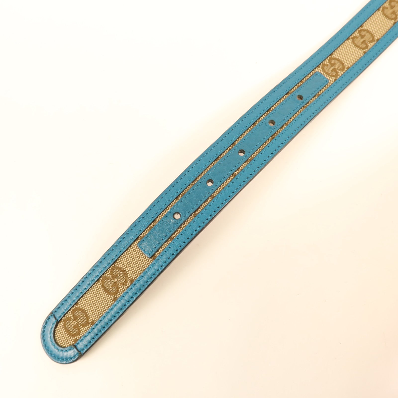 GUCCI 皮革/帆布Belt金扣皮帶