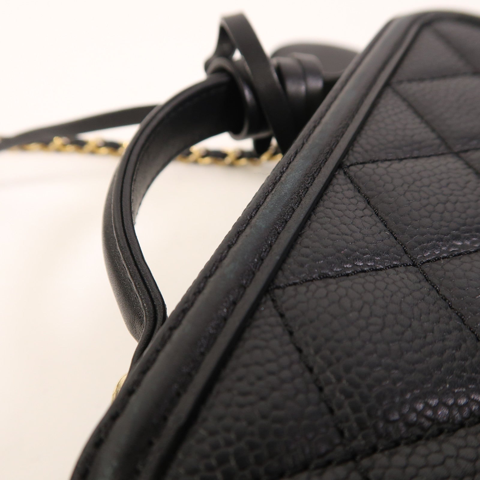 CHANEL 【激減優惠】牛皮皮革Vanity Case金扣手挽肩背兩用袋