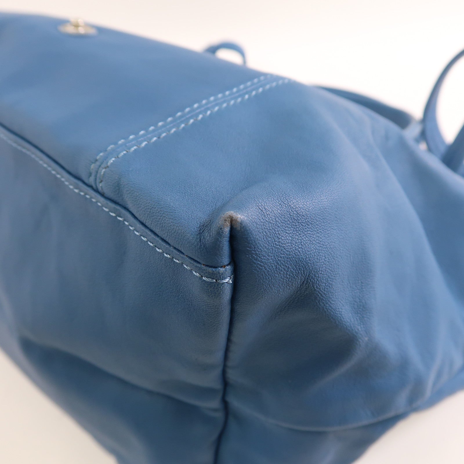 Longchamp SHW 2Way Shoulder Bag Calfskin Leather