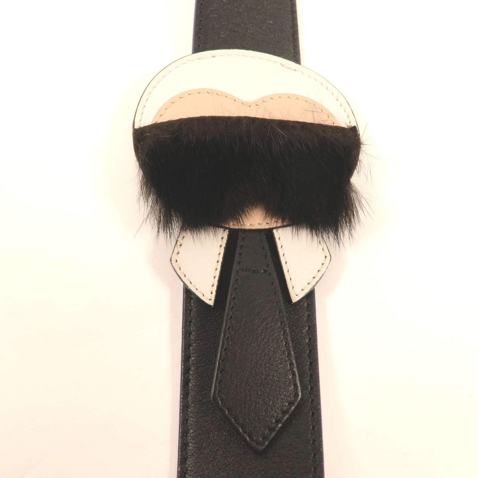 FENDI 【激減優惠】牛皮皮革Shoulder Strap銀扣肩帶