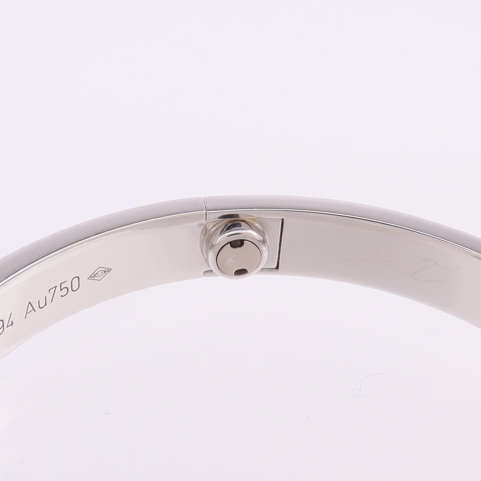 CARTIER 18K白金Love Bangle手鐲Cartier#17