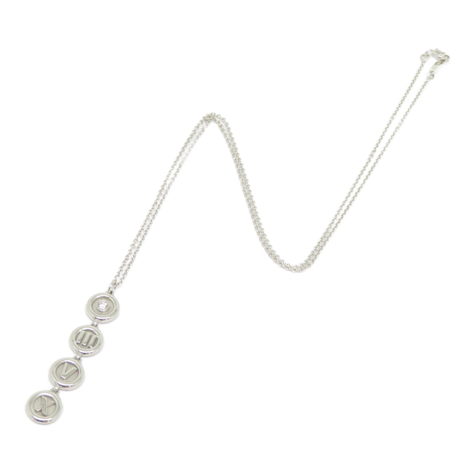 TIFFANY＆CO 【激減優惠】18K白金Atlas Necklace項鍊