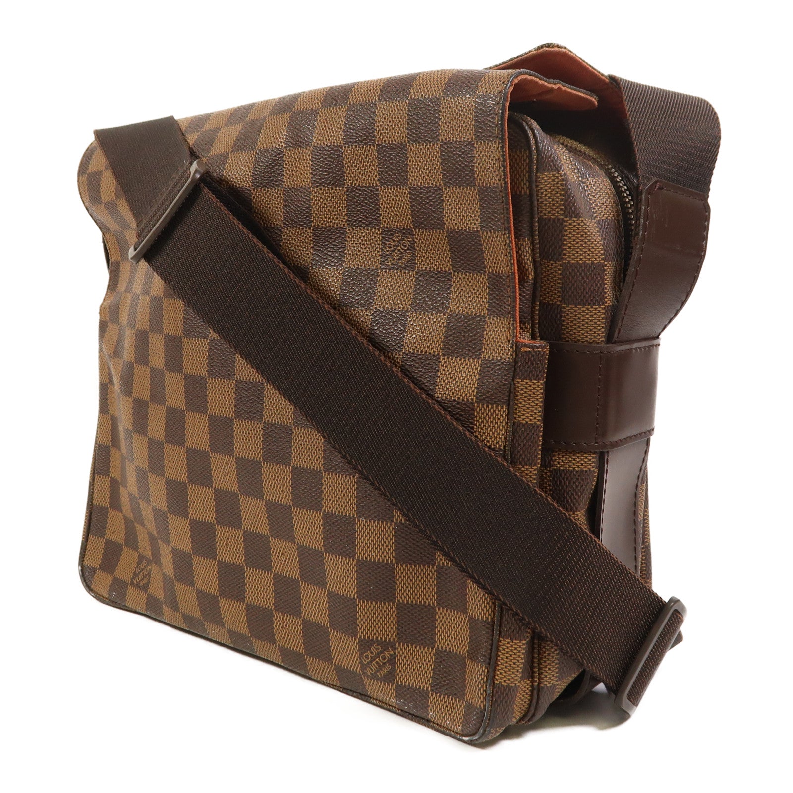 LOUIS VUITTON Damier Naviglio金扣肩背袋
