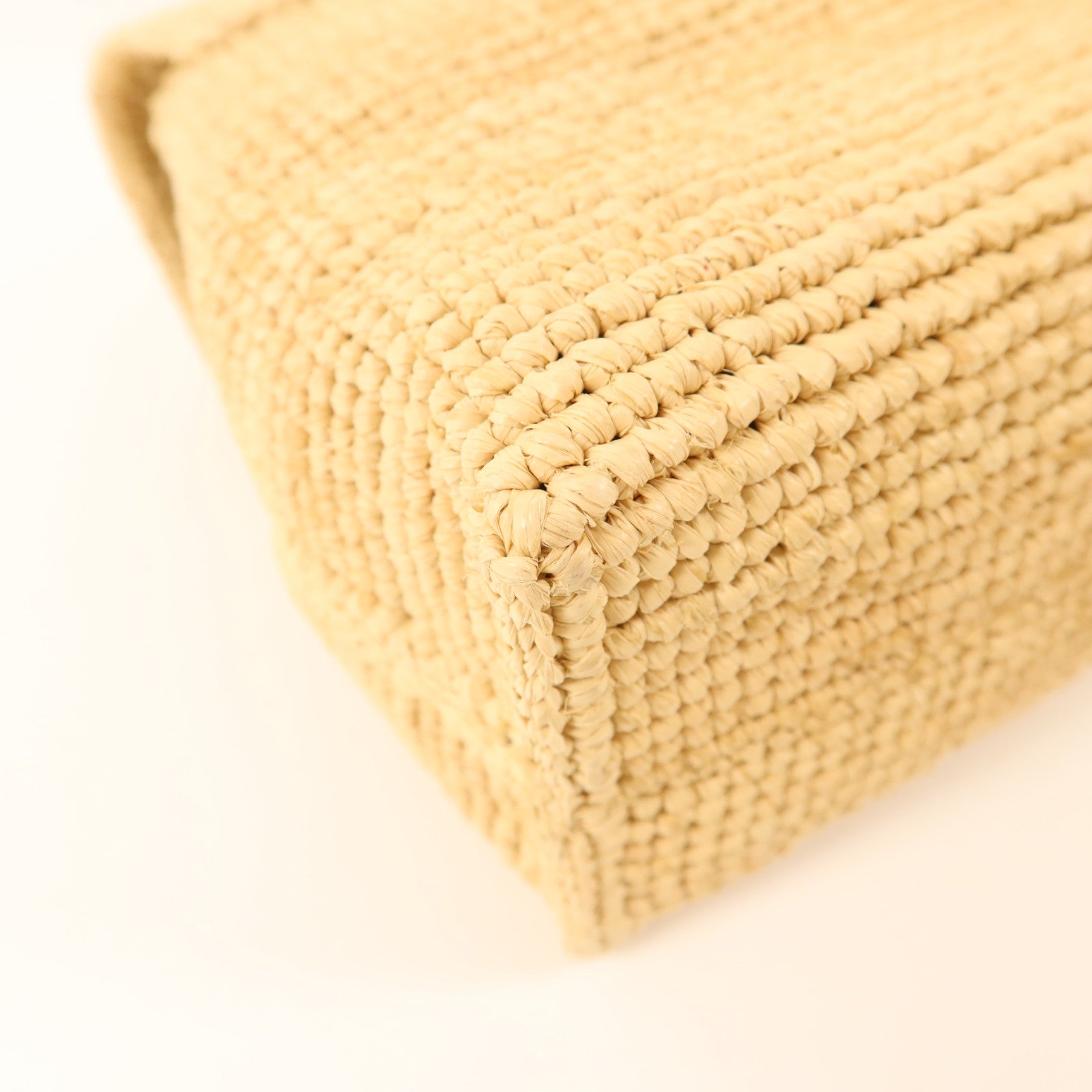 CELINE Raffia Victoire Bag金扣鏈帶肩背袋