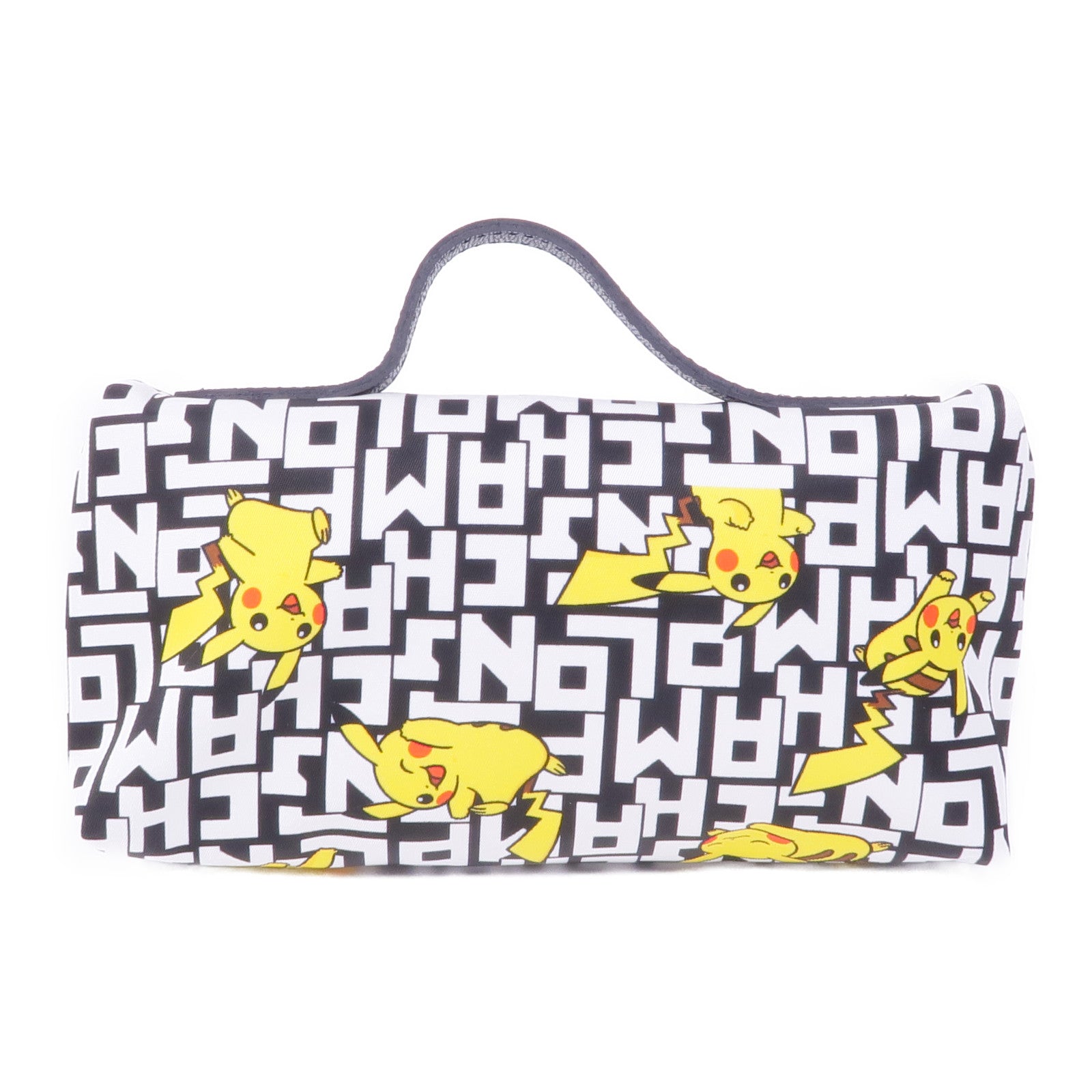 Longchamp 尼龍Pokemon Pouch銀扣手拿包
