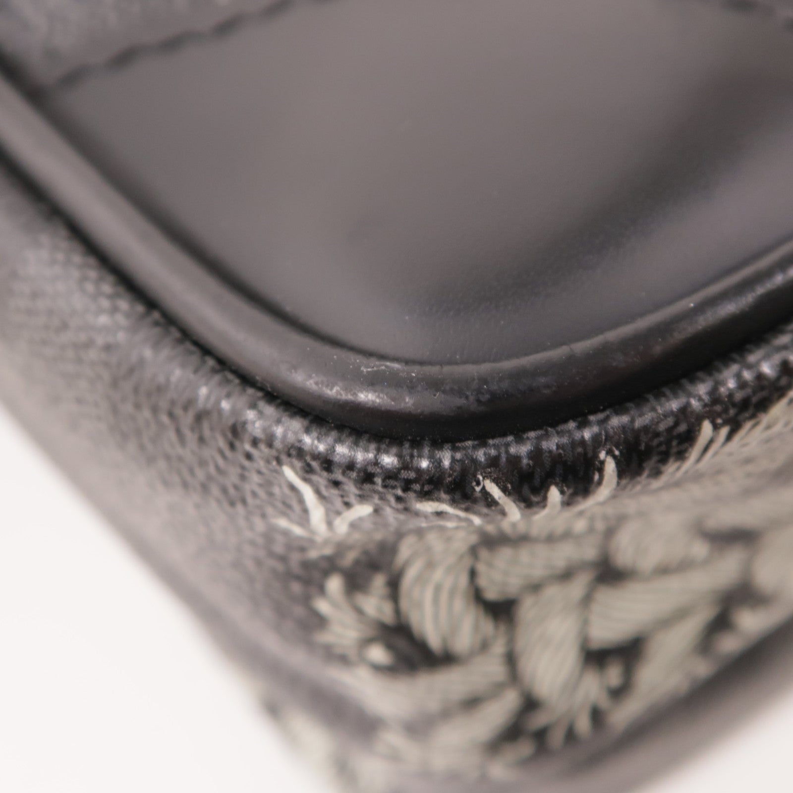 LOUIS VUITTON Damier Graphite Christopher Nemeth Amazon銀扣肩背袋