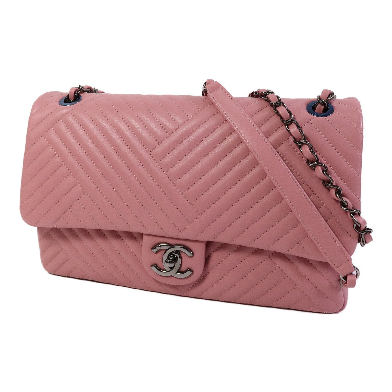 CHANEL 牛皮皮革Chain Shoulder Bag鏈帶肩背袋