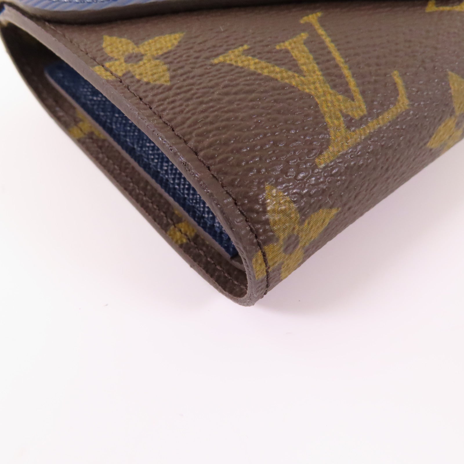 LOUIS VUITTON LV SHW Wallet M60496 Epi Monogram Brown/Navy