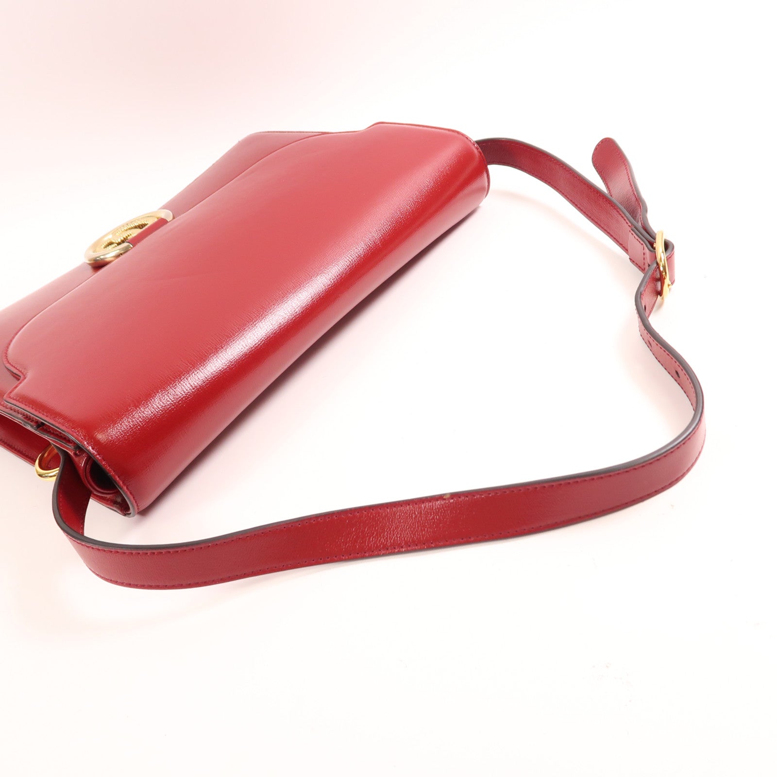 GUCCI 【激減優惠】牛皮皮革Shoulder Bag金扣肩背袋