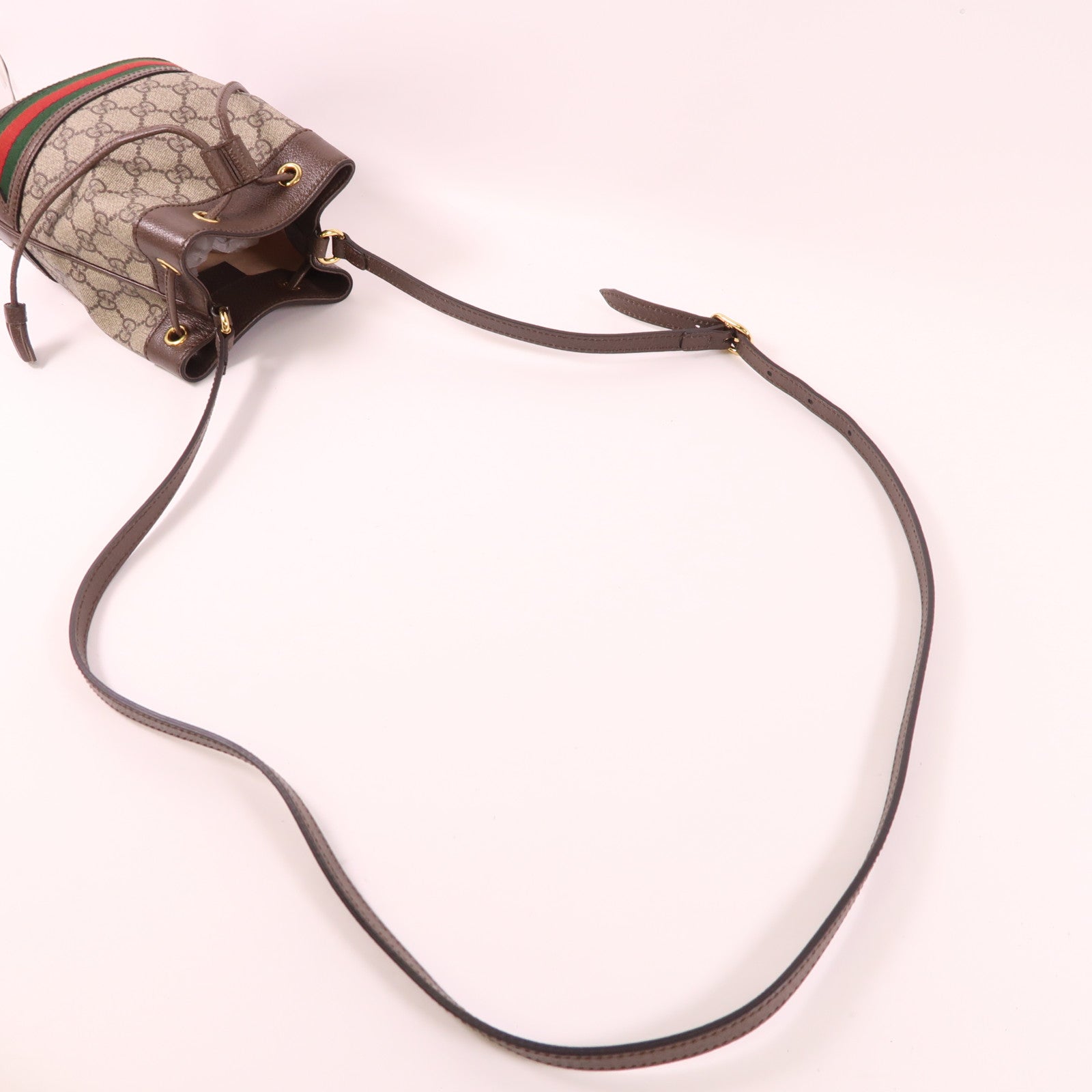 GUCCI 塗層帆布Ophidia Bucket Bag肩背袋