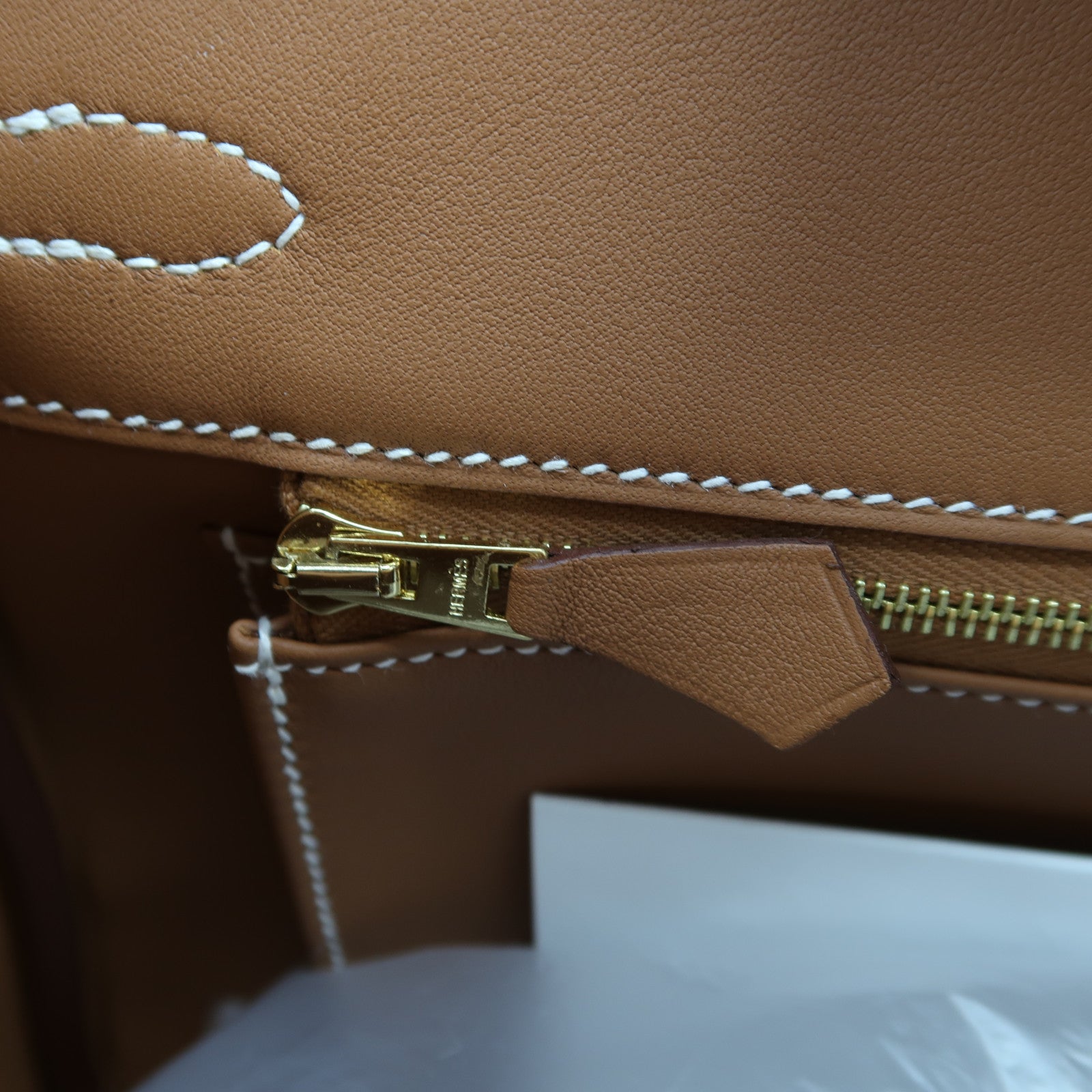 HERMES Swift皮革Birkin 25金扣手挽袋Gold經典駝色