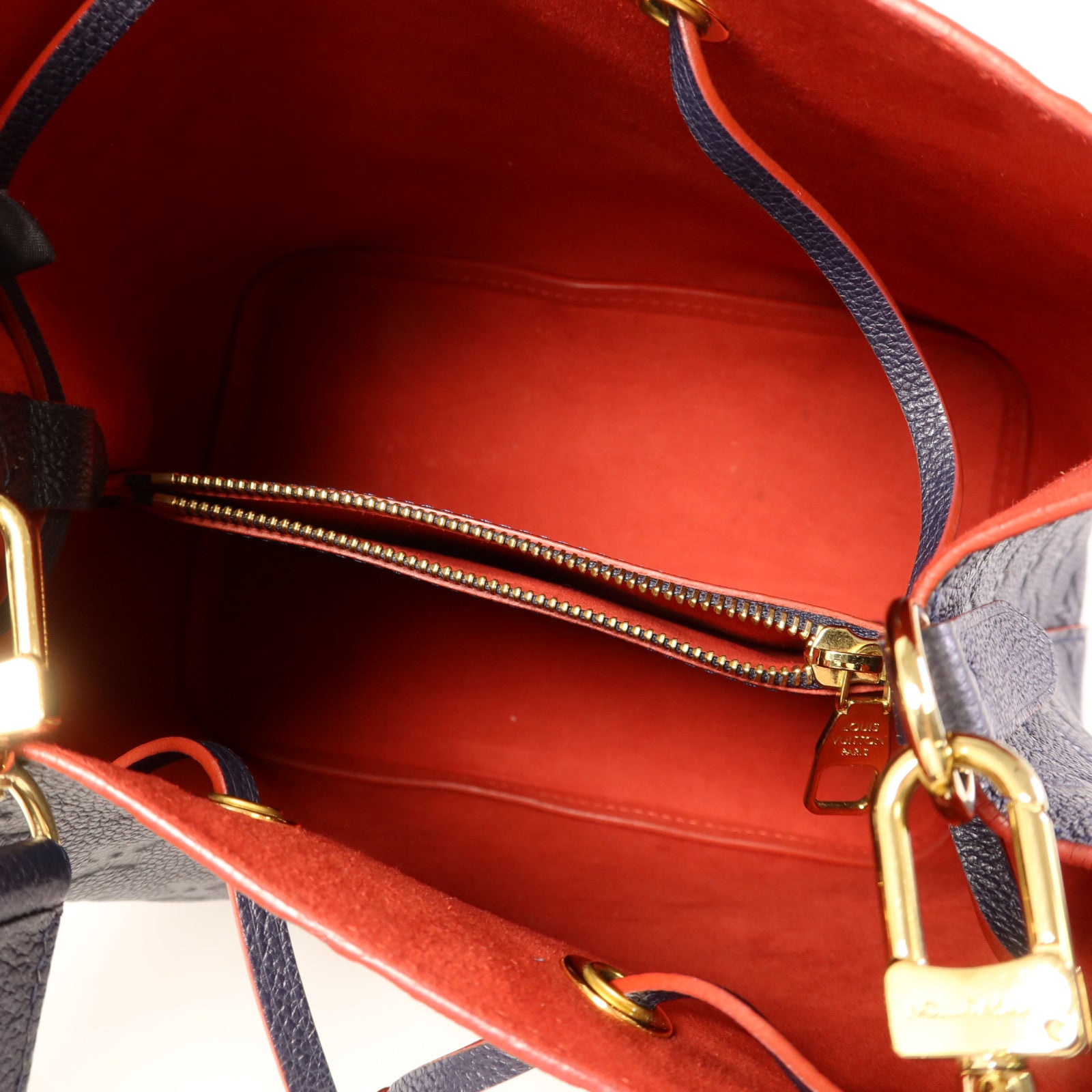 LOUIS VUITTON Monogram Empreinte Neo Noe MM金扣手挽肩背兩用袋