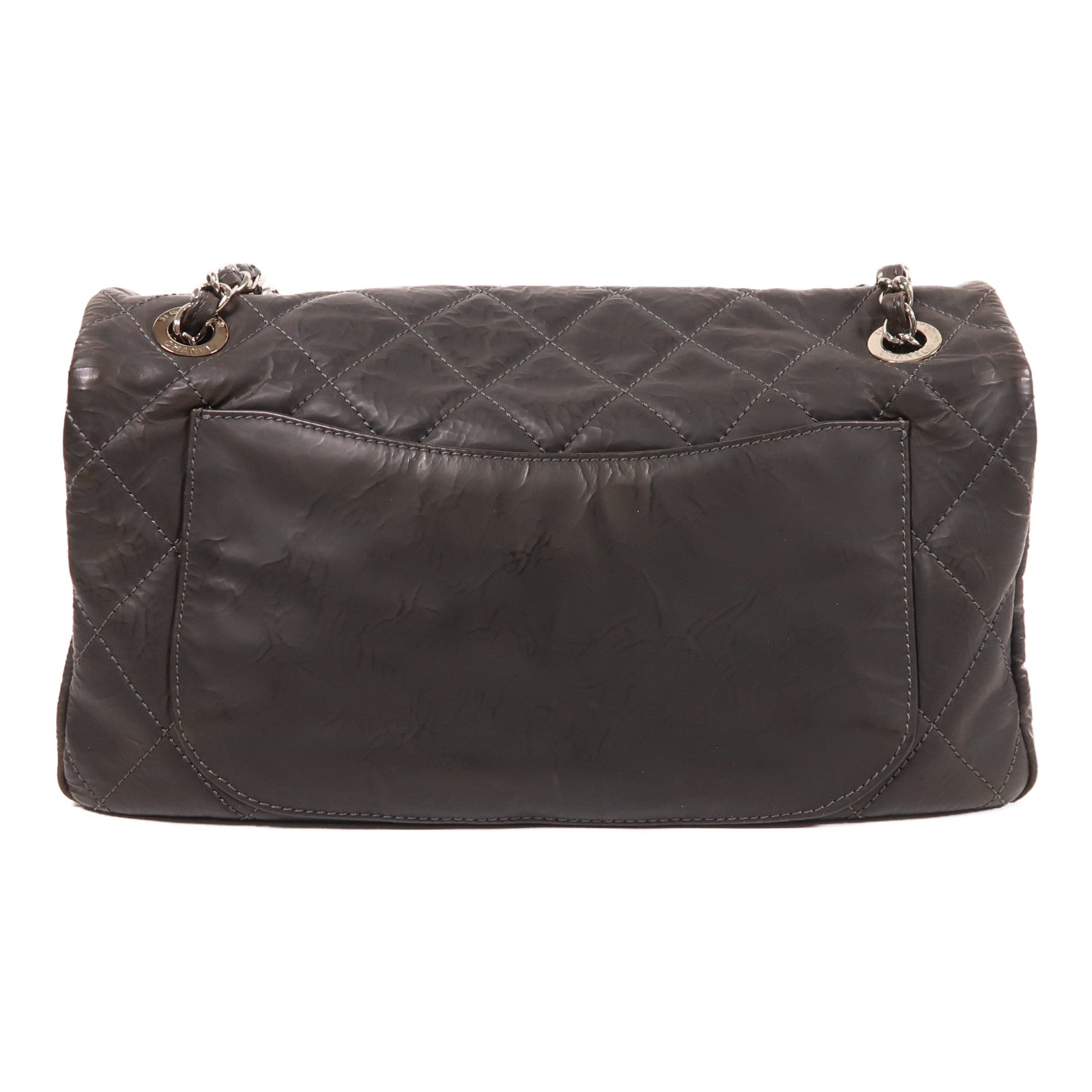 CHANEL 【激減優惠】PVC Shoulder Bag銀扣鏈帶肩背袋