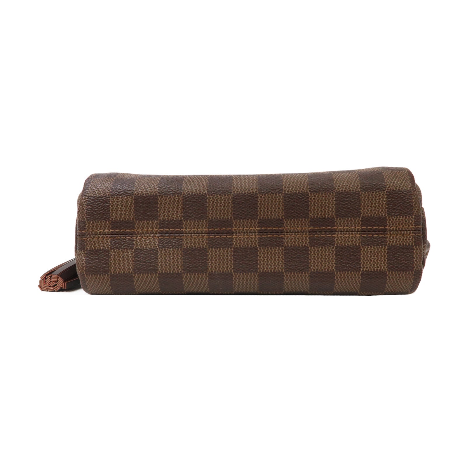 LOUIS VUITTON Damier Ebene Croisette金扣手挽肩背兩用袋啡色
