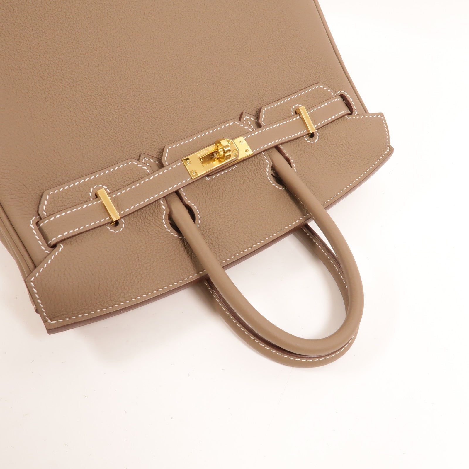 HERMES Togo皮革Birkin 25手挽袋Etoupe