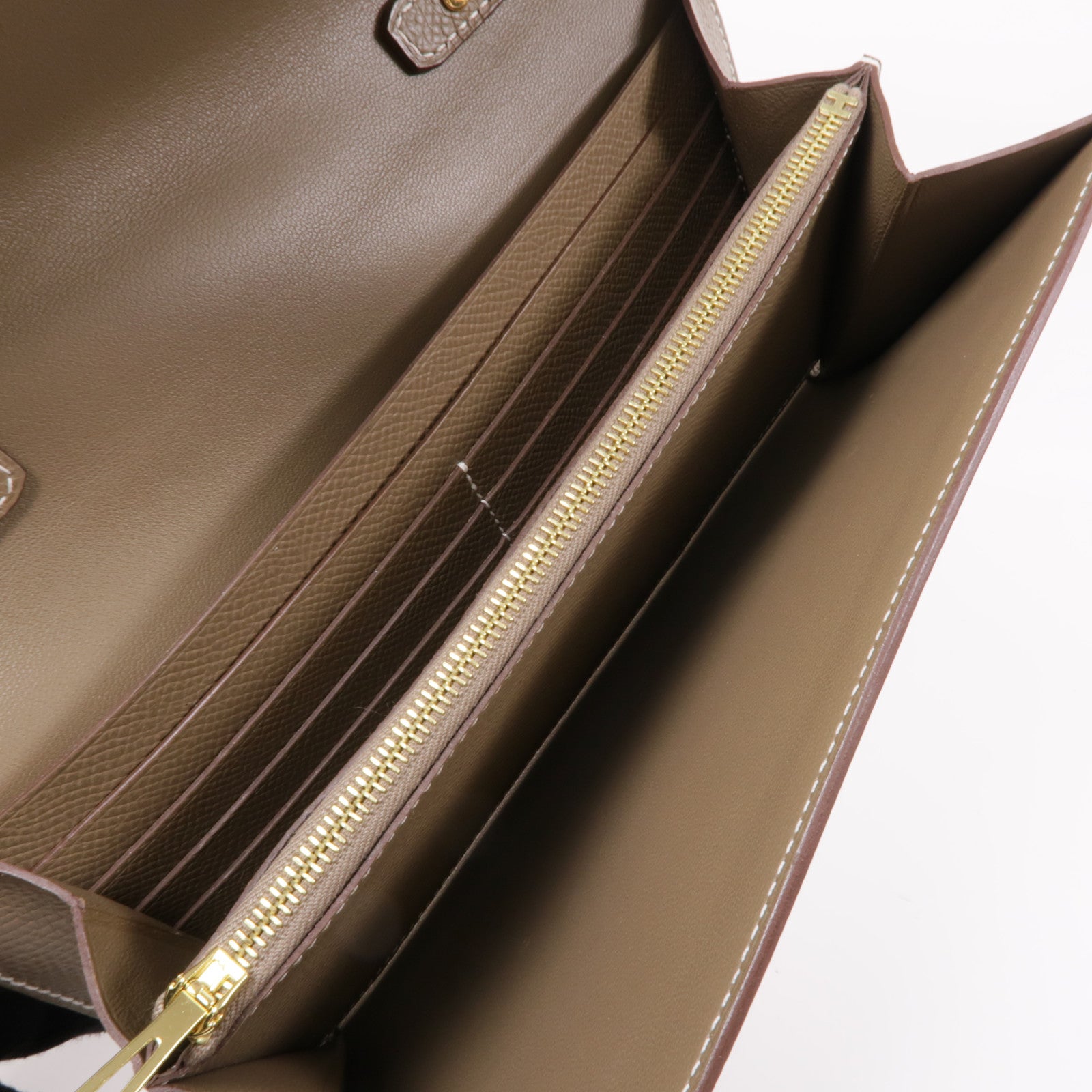 HERMES Epsom皮革Constance To Go金扣肩背袋Etoupe