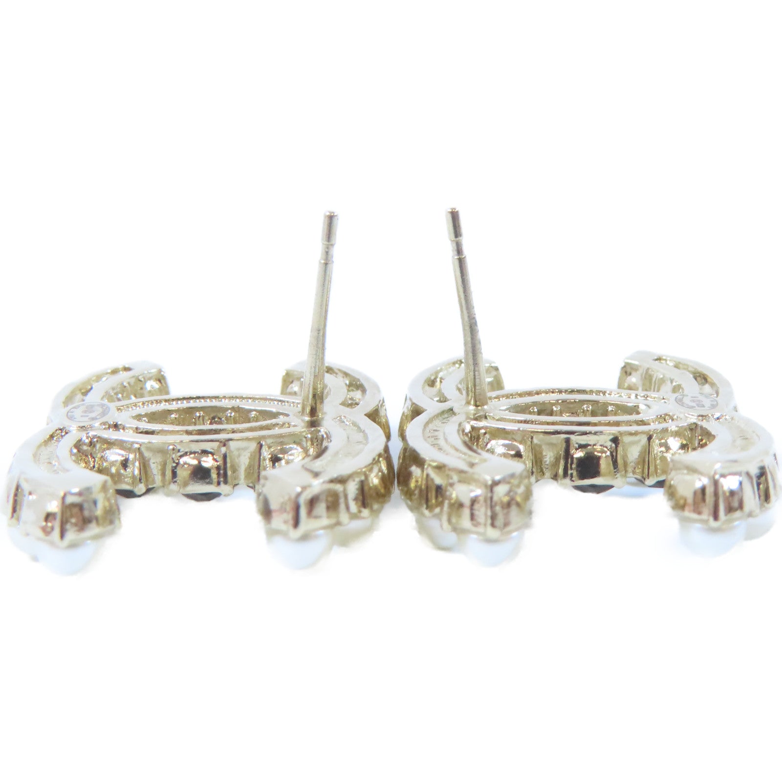 CHANEL 金屬Earrings耳環金色/黑色/白色