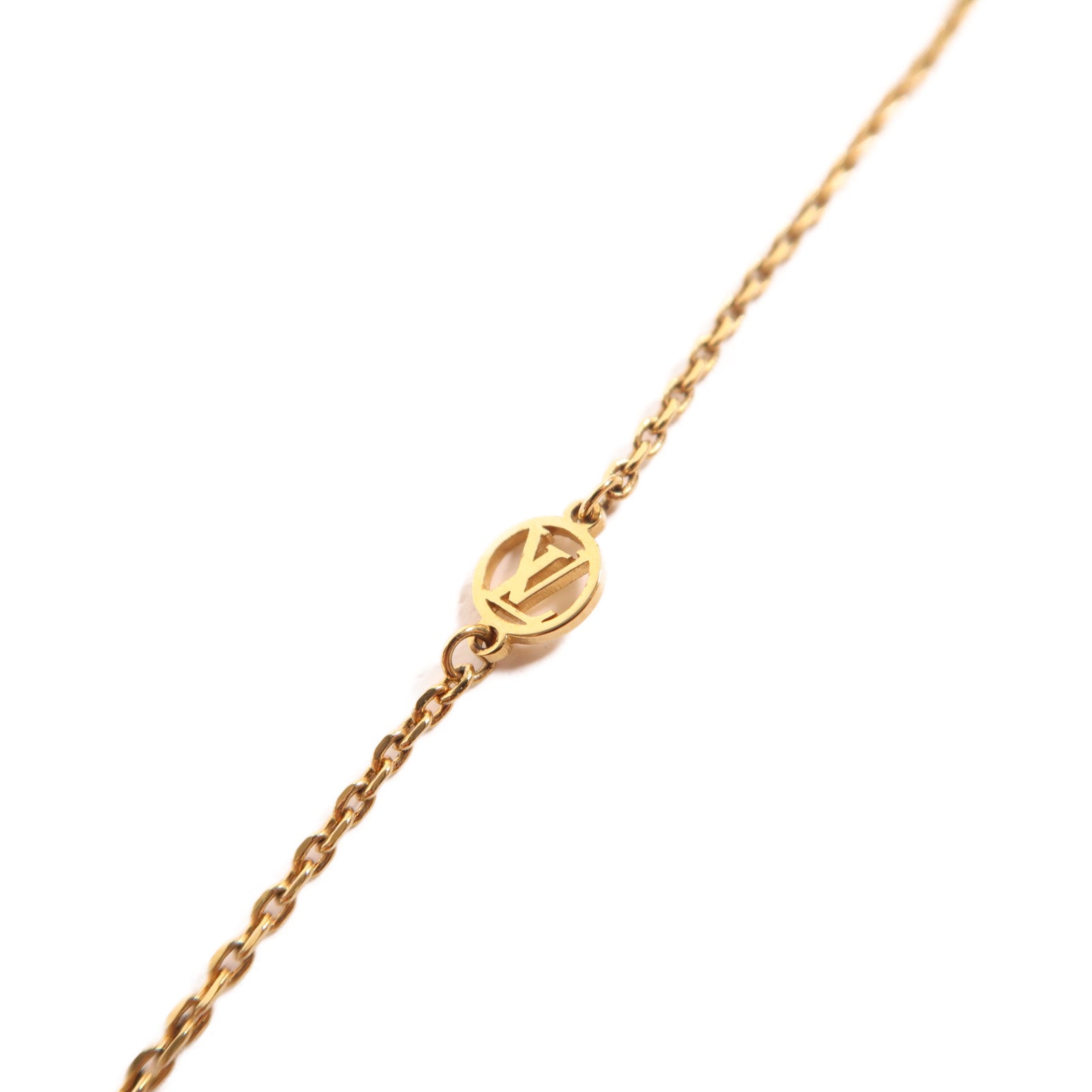 LOUIS VUITTON 金屬Vivienne Over The Moon金扣項鍊