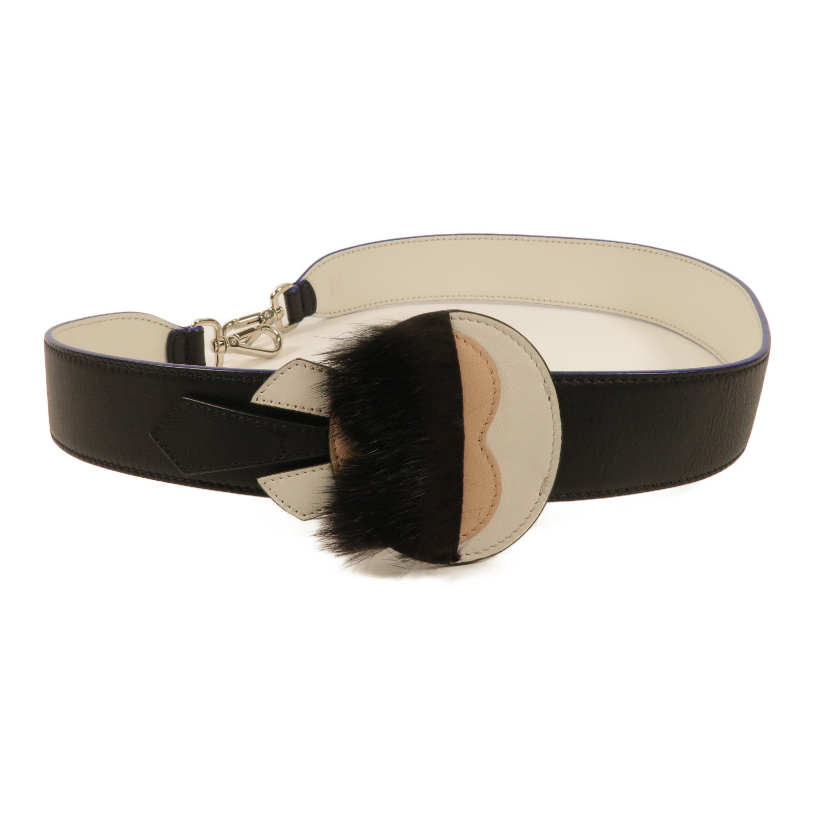 FENDI 【激減優惠】牛皮皮革Shoulder Strap銀扣肩帶