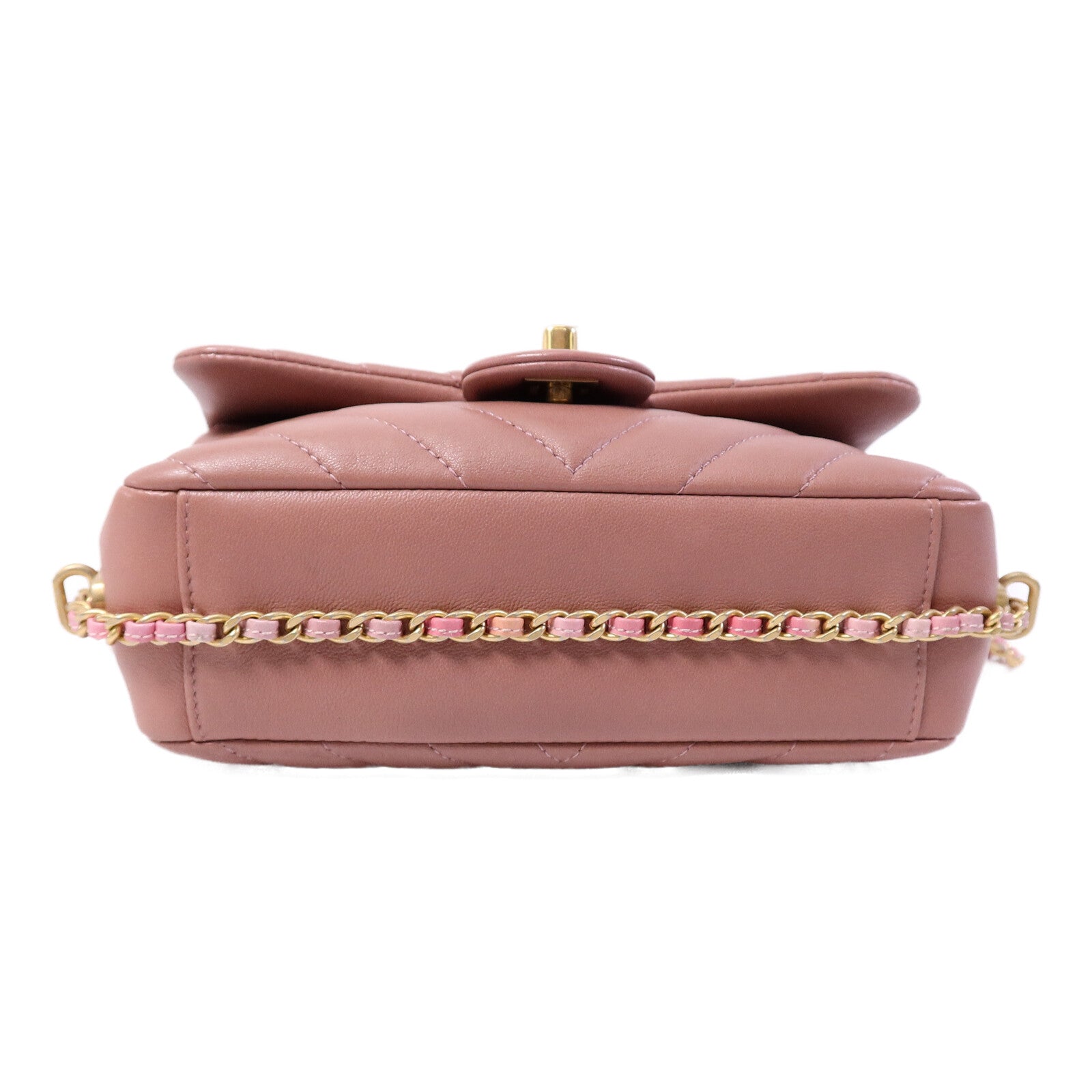 CHANEL 羊皮皮革Chain shoulder鏈帶肩背袋