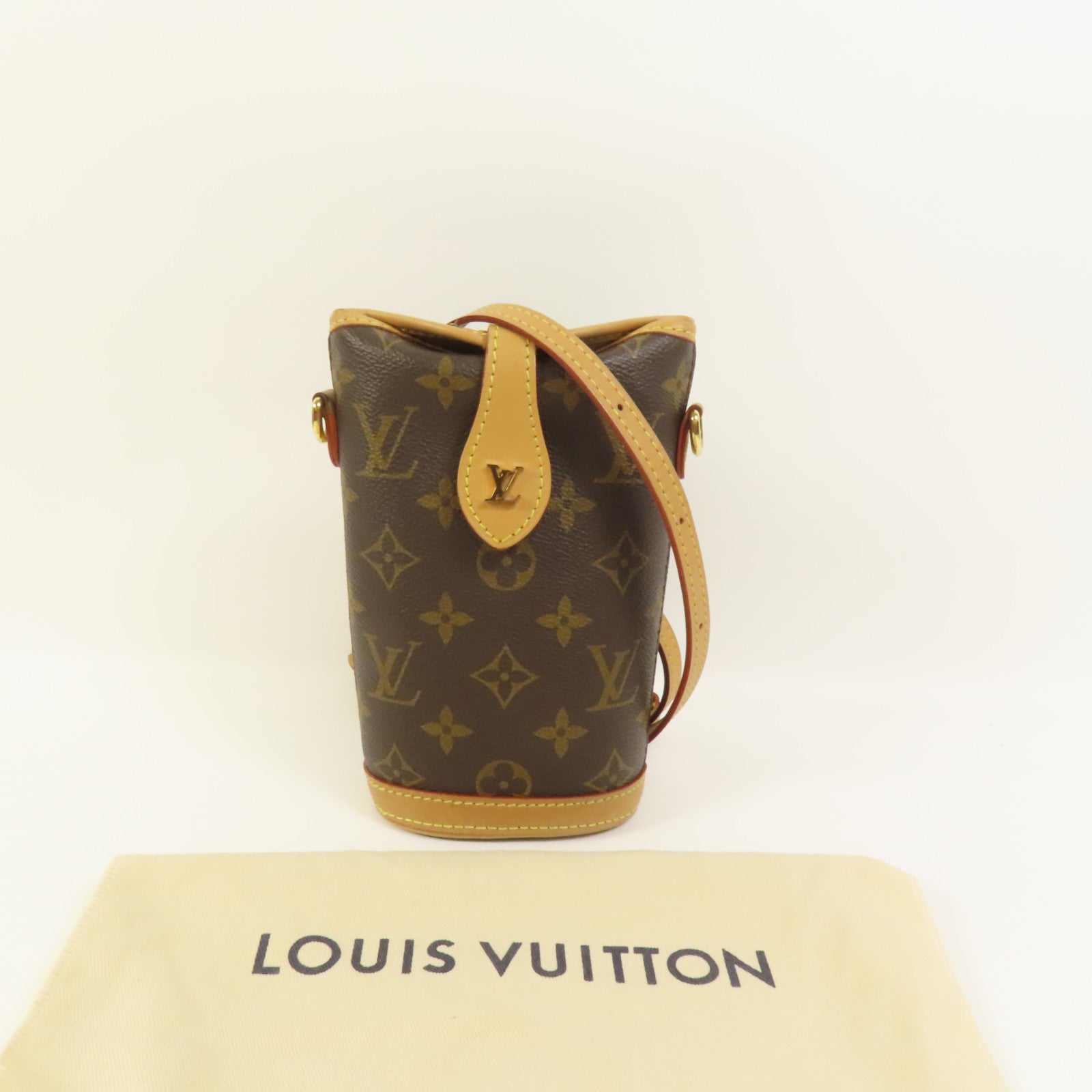 LOUIS VUITTON Monogram Fold Me Pouch金扣肩背袋