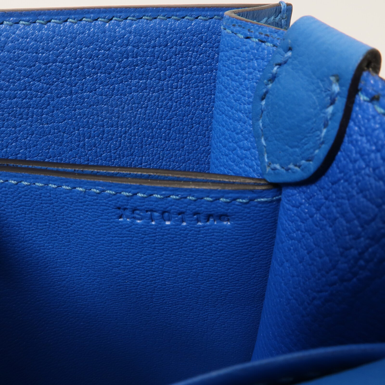 HERMES Evercolor皮革Roulis Mini肩背袋Blue Zanzibar
