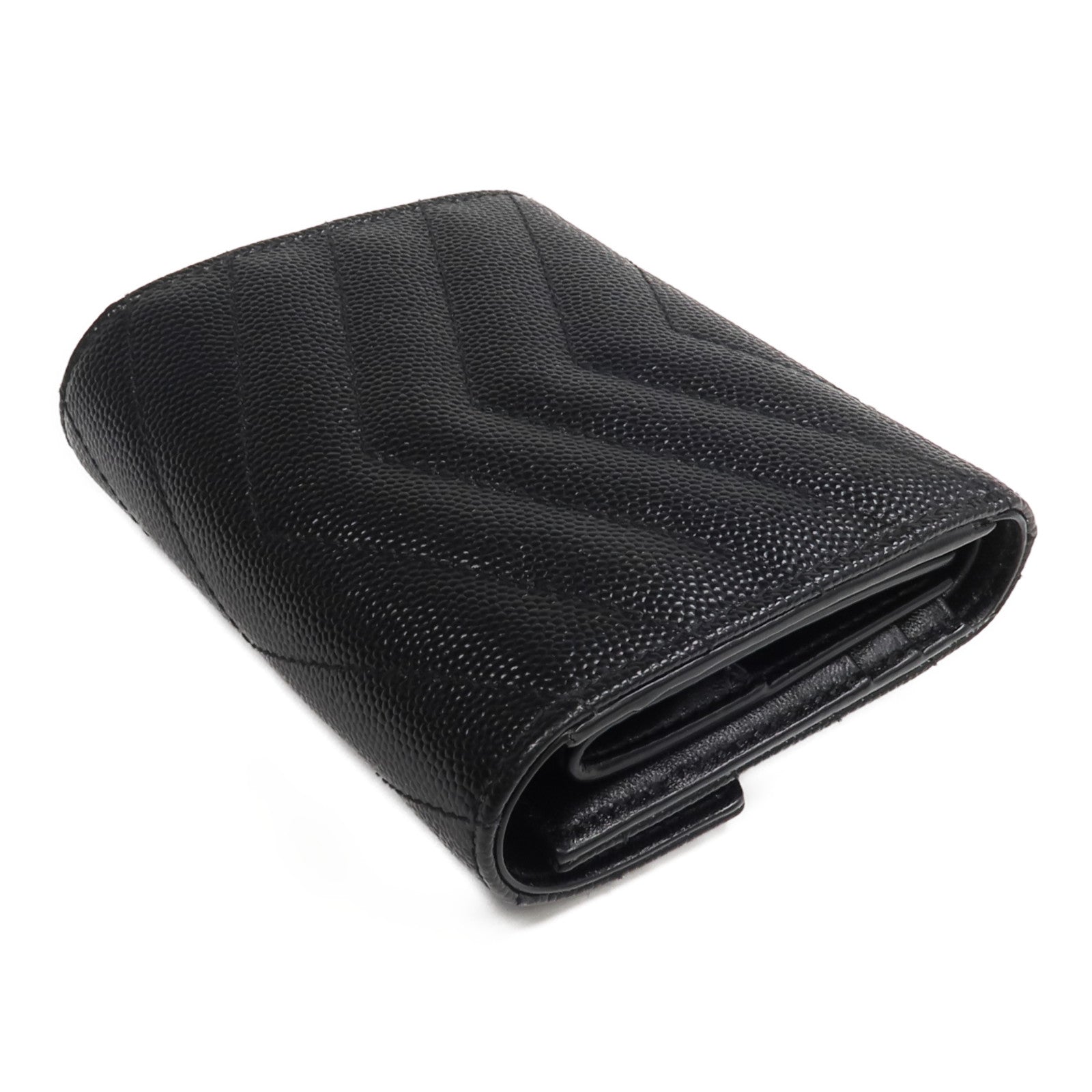 SAINT LAURENT 牛皮皮革Three-fold Wallet錢包
