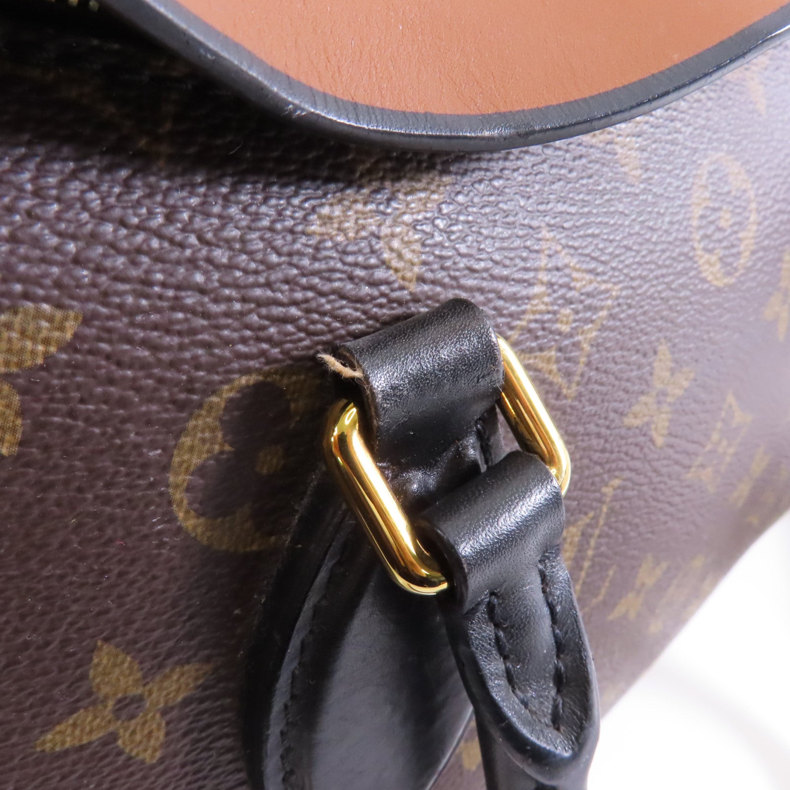 LOUIS VUITTON Monogram Tuileries金扣手挽肩背兩用袋棕色