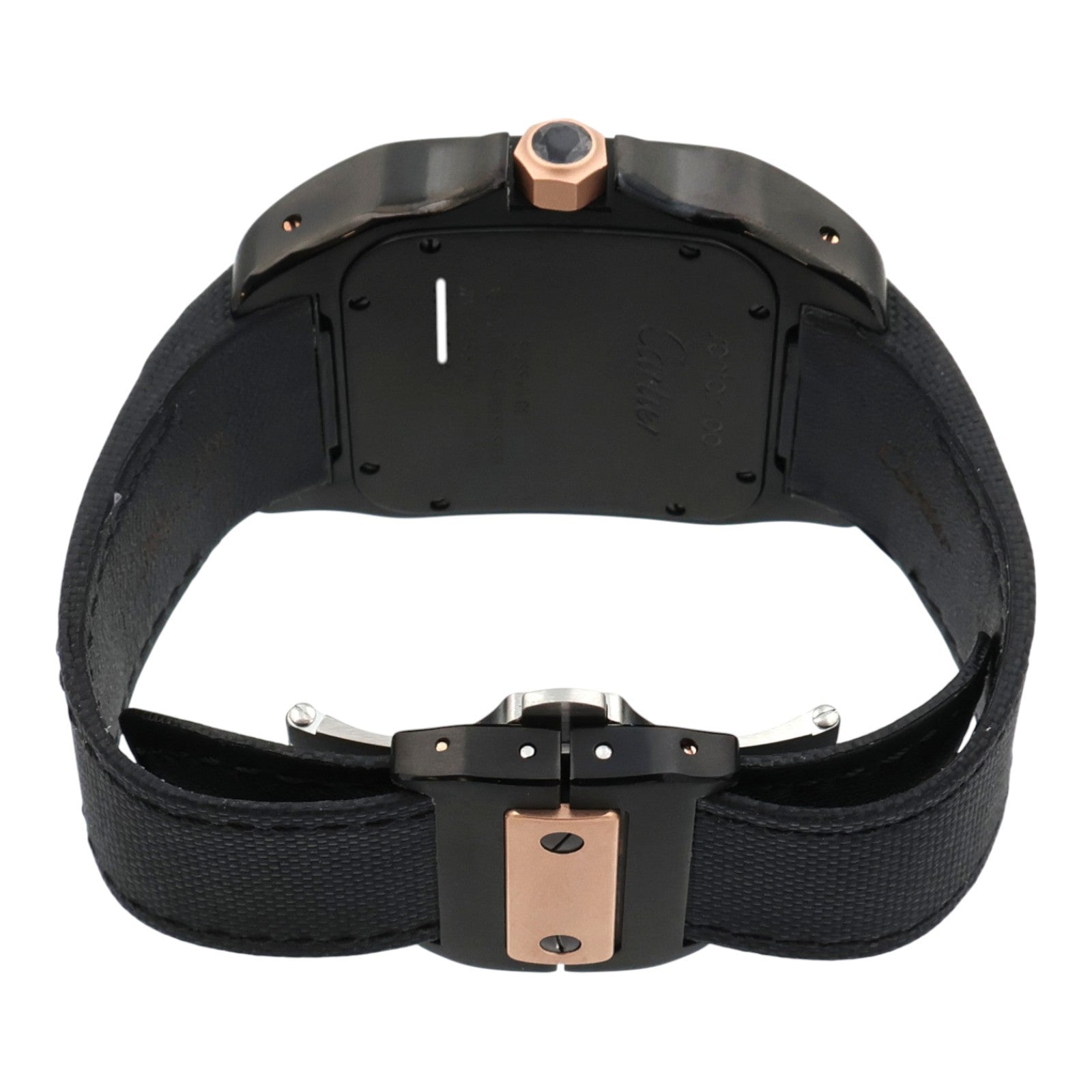 CARTIER Santos 100 Carbon Gold Bezel