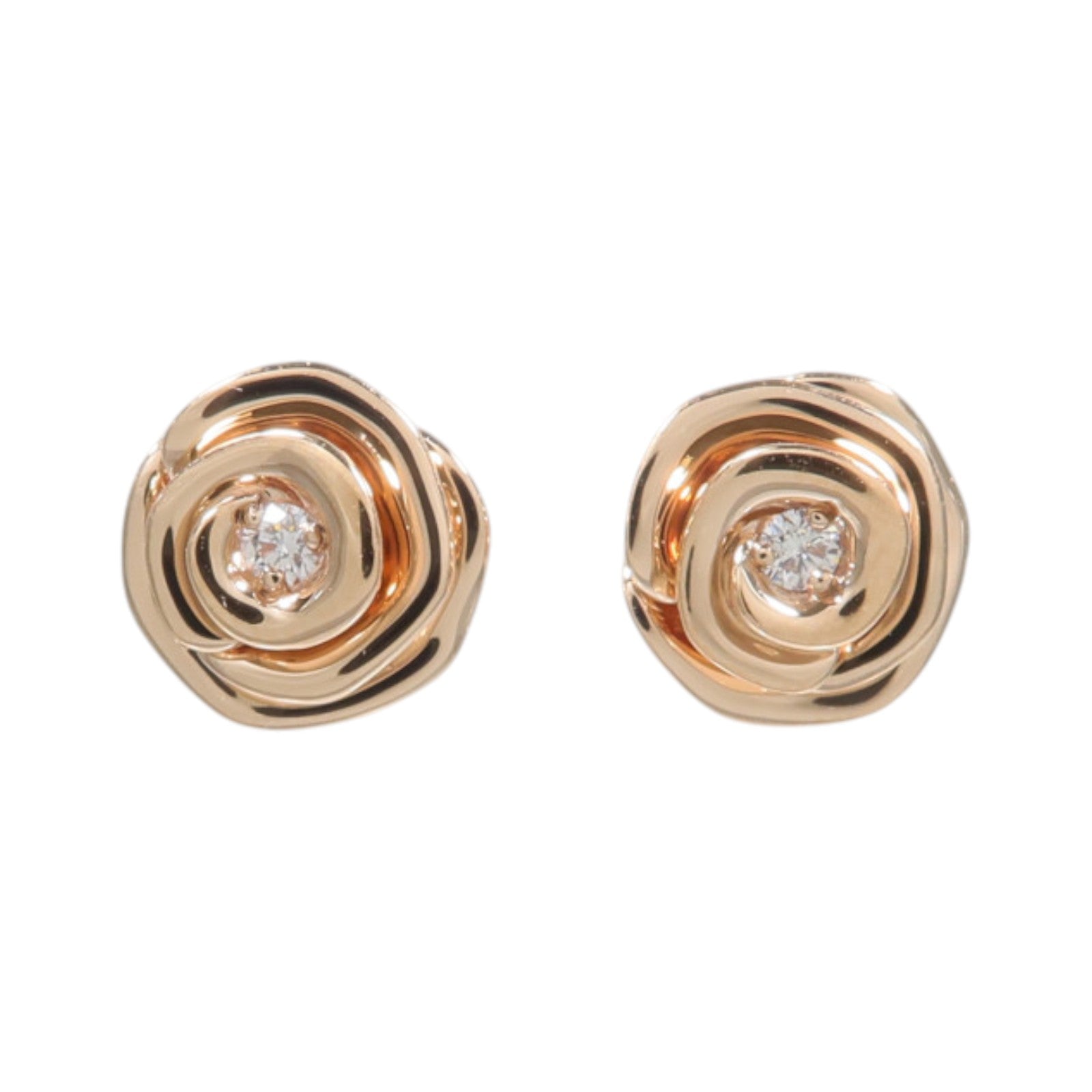 Dior 18K玫瑰金Diamond Earrings鑽石戒指
