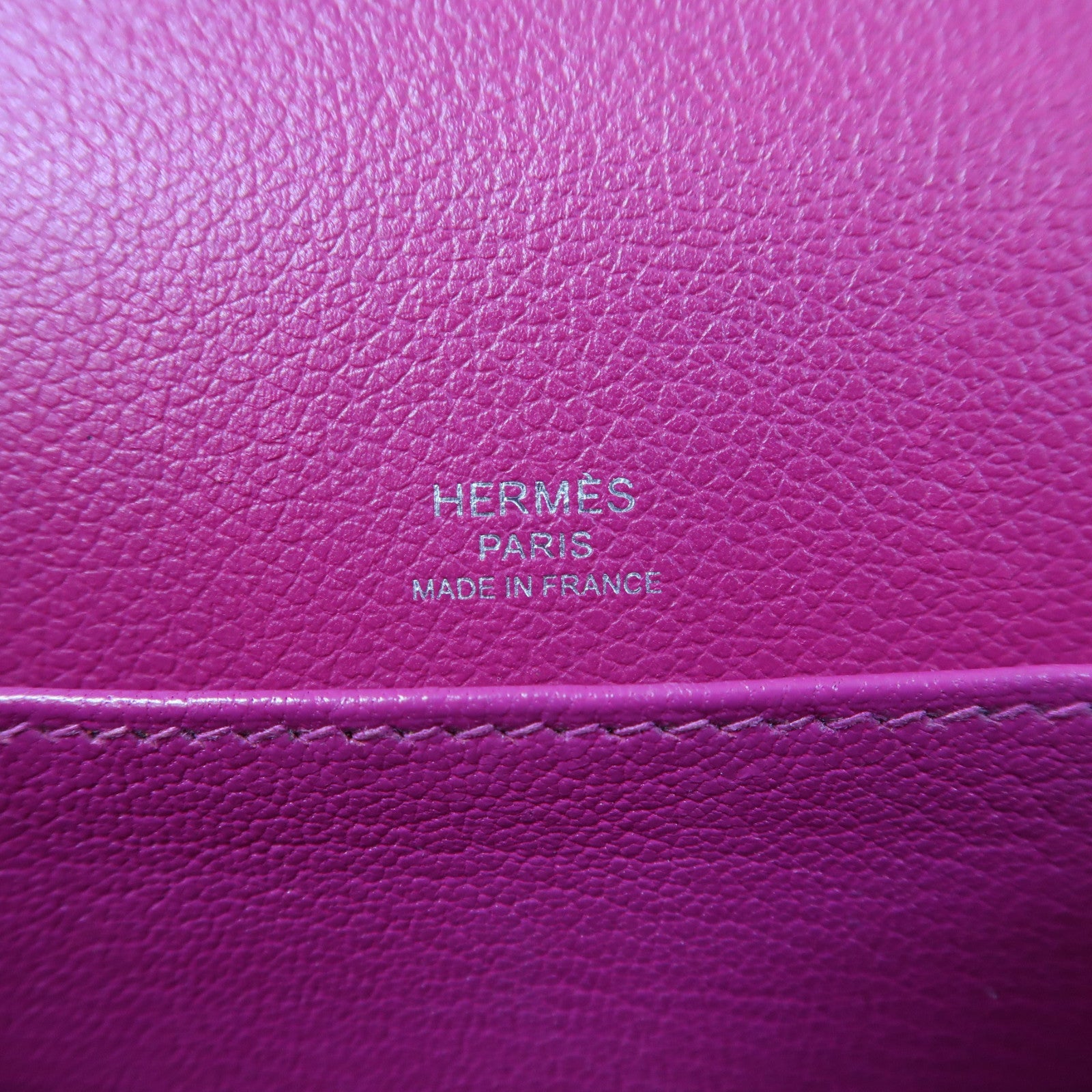 HERMES 【激減優惠】Evercolor皮革Mini Roulis銀扣肩背袋木蘭粉色