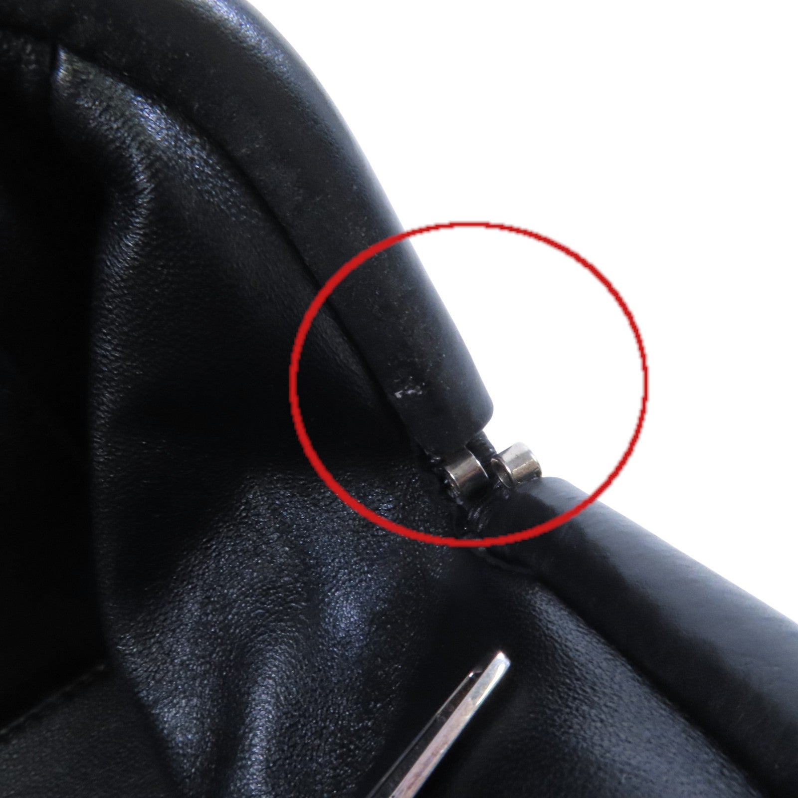 BALENCIAGA 牛皮皮革Clutch銀扣手拿包
