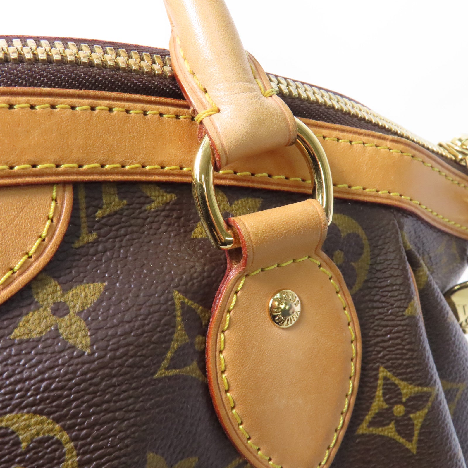 LOUIS VUITTON Monogram Tivoli PM金扣手挽袋啡色