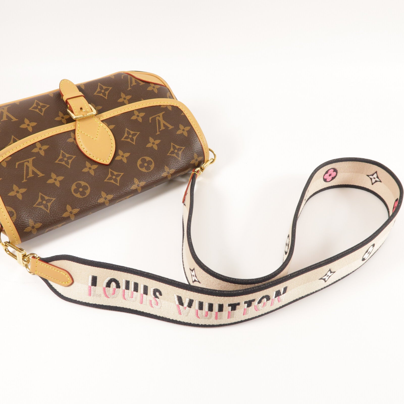 LOUIS VUITTON Monogram Diane金扣手挽肩背兩用袋